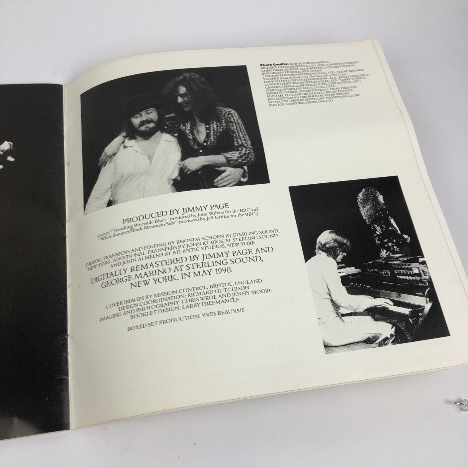Led Zeppelin Light & Shade Photo Short Story Book 1990 Fan Collectible LOOK