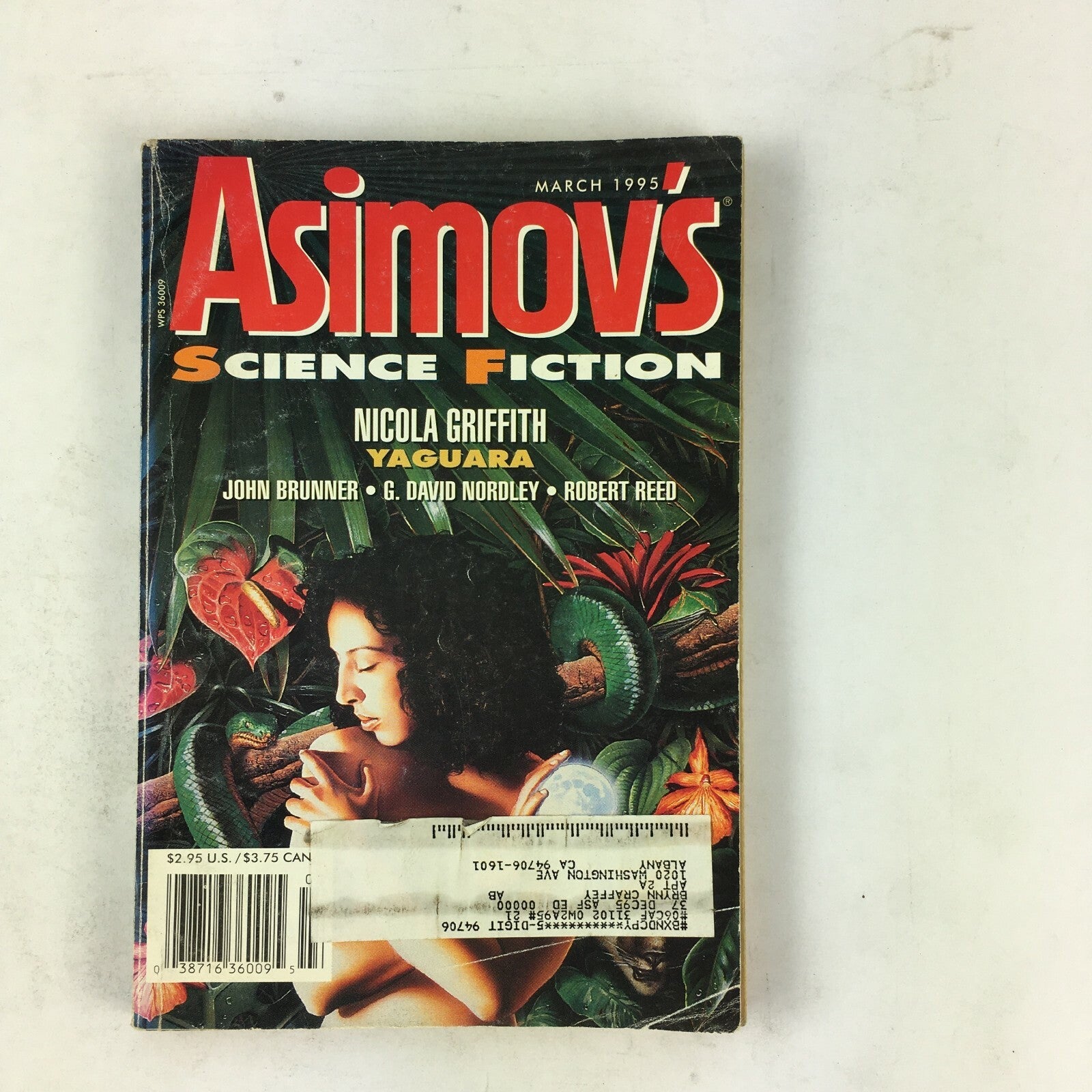 March 1995 Isaac Asimov's Science Fiction Magazine Nicola Griffith Yaguara