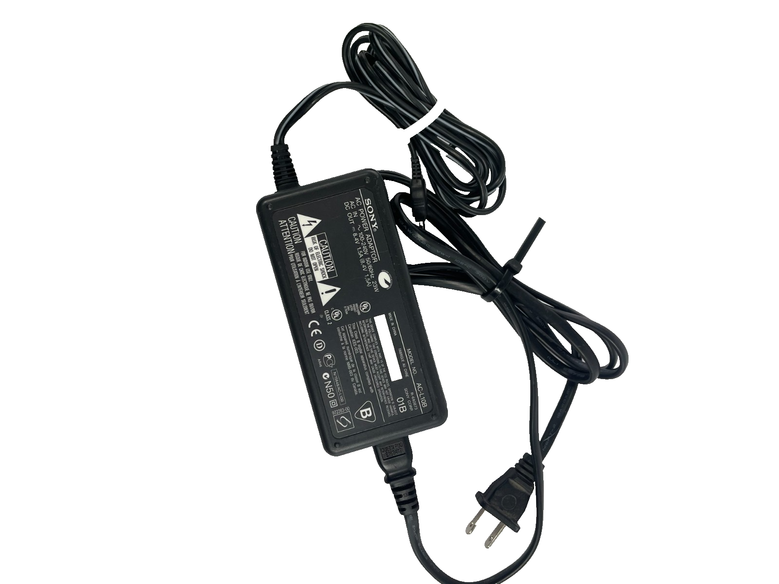 Geniune Sony Model AC-L10B Output 8.4V 1.5A AC Power Supply AC Adapter #A78