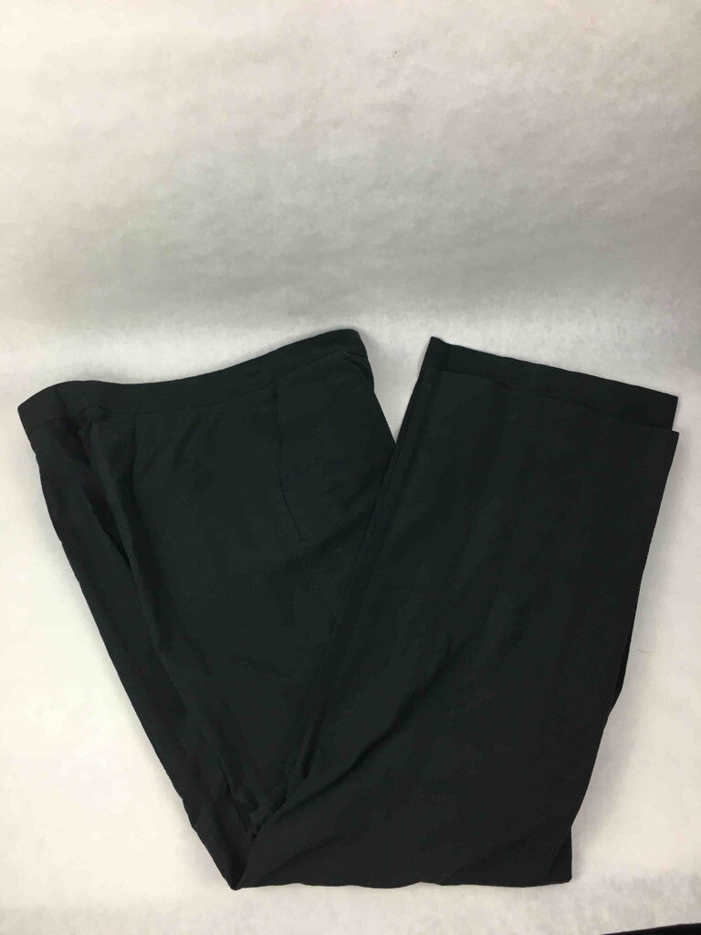 Etro Milano Mens Dress Pants Black Flat Front Cotton Blend Trouser Italy Made 44