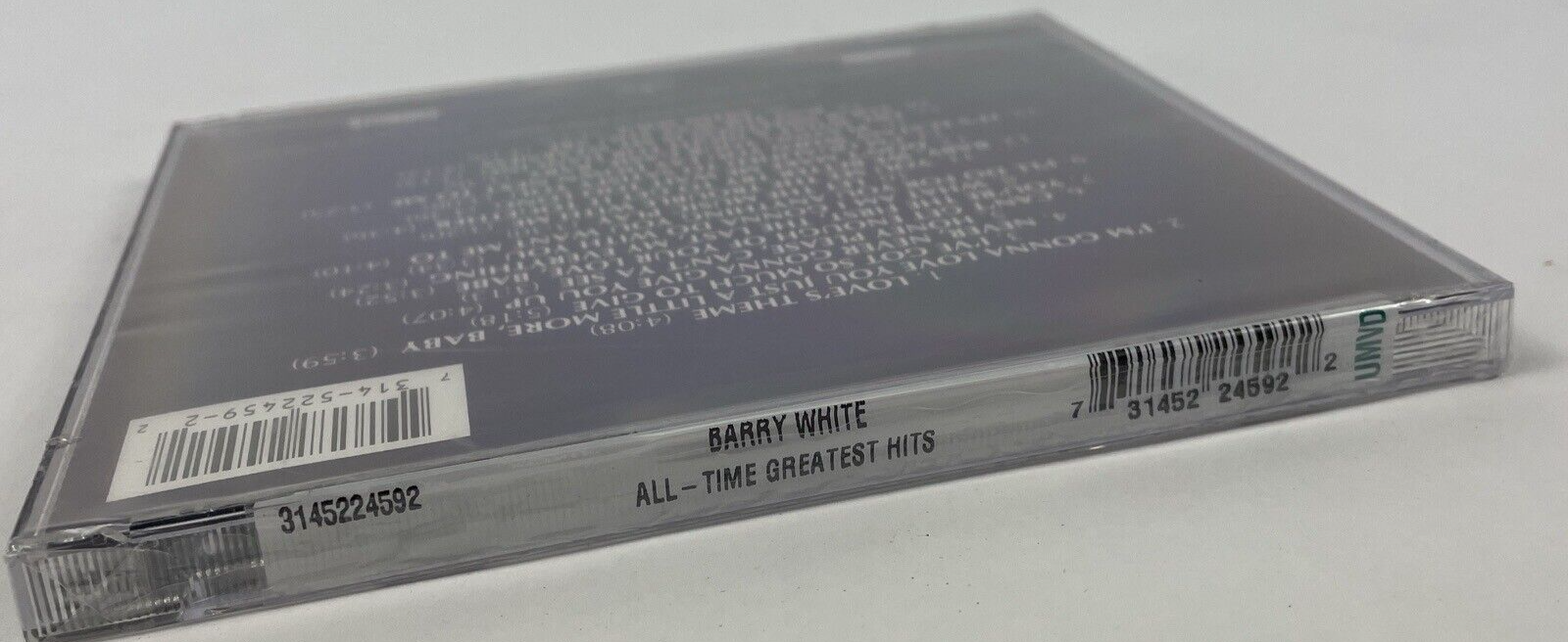 All-Time Greatest Hits by White, Barry (CD, 1994) Brand New Sealed #14