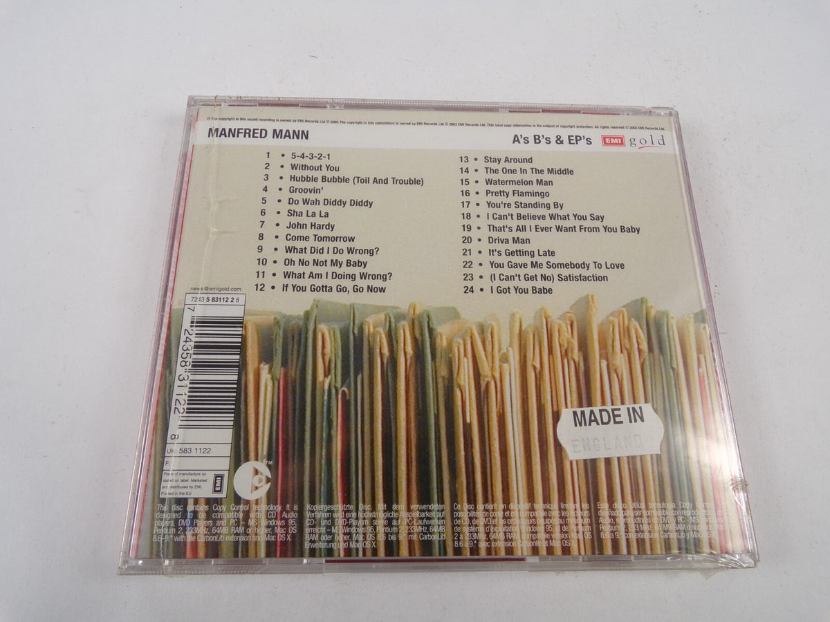 Manfred Mann A's B's & Ep's 5-4-3-2-1 Without You Hubble Bubble Groovin' CD#30