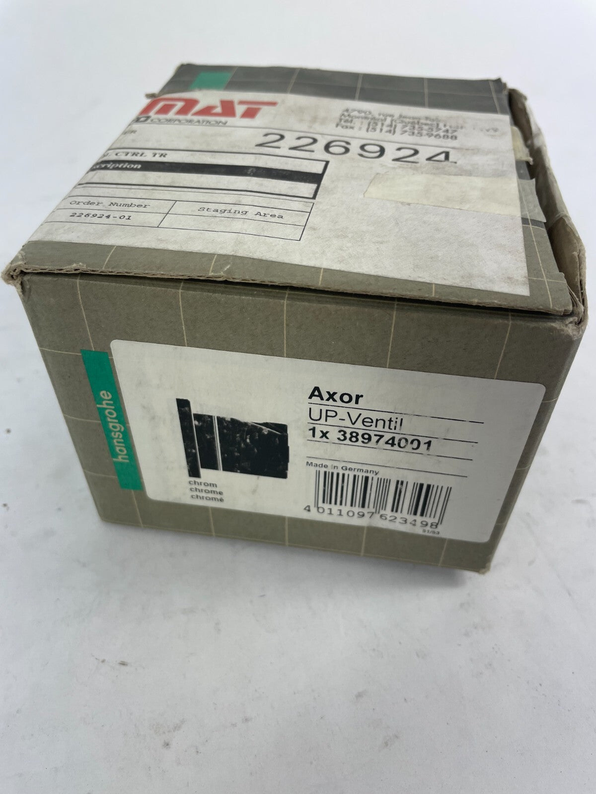 Hansgrohe AXOR UP-Ventil 38974001 Chrome Brass Valve