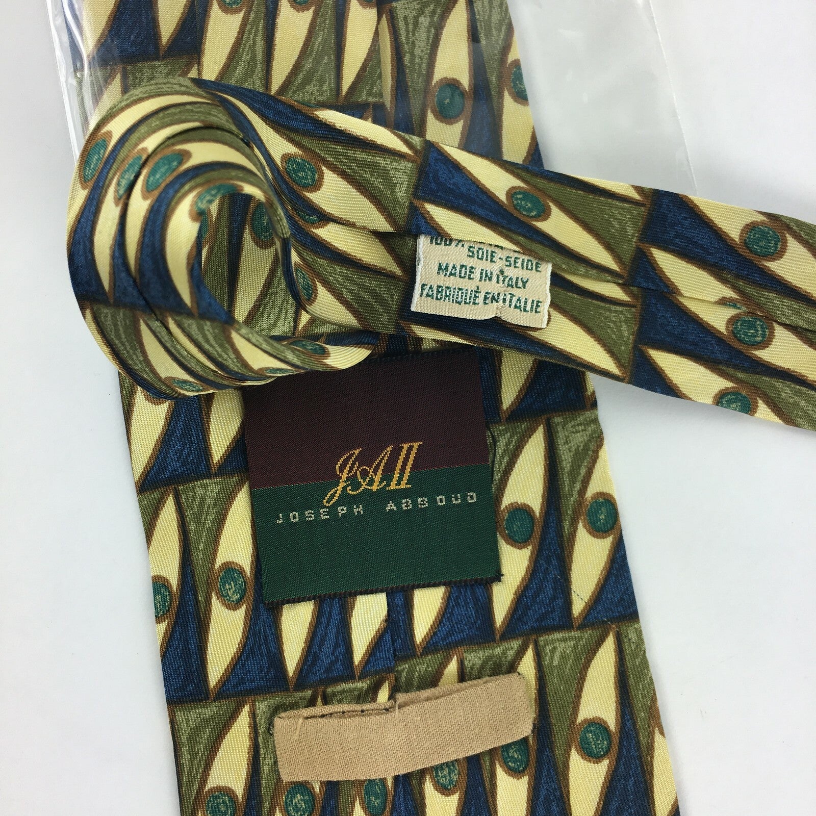 Genuine Joseph Abboud Italy Handmade Stylish Formal/Casual Tie Multi Coloured