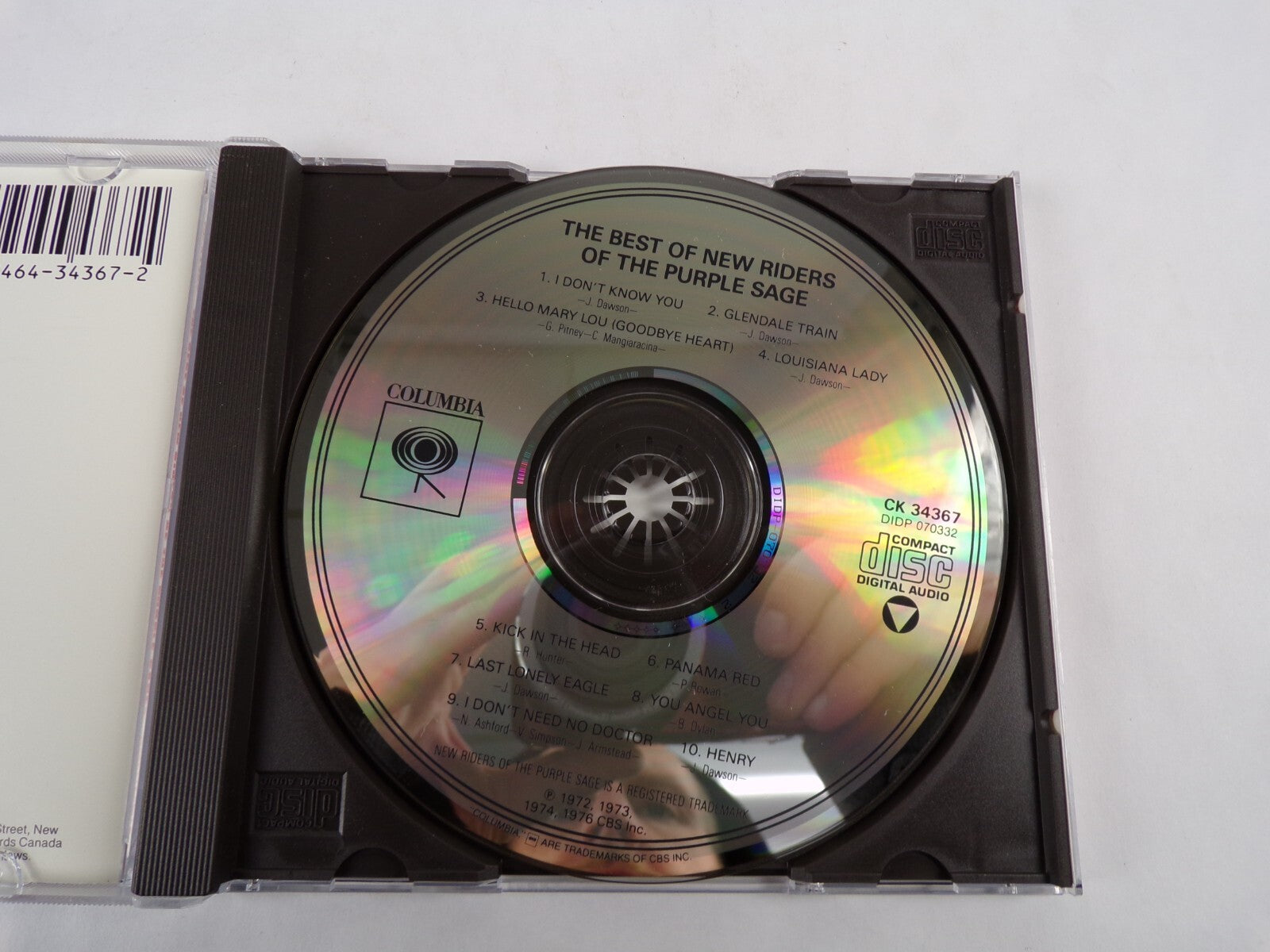The Best Of New Riders Of The Purple Sage I Dont Know You Glendale Train CD#55