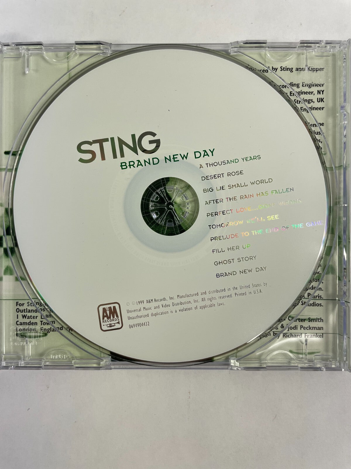 Sting Brand New Day Ghost Story Fill Her Up Desert Rose A Thousand Years CD#72