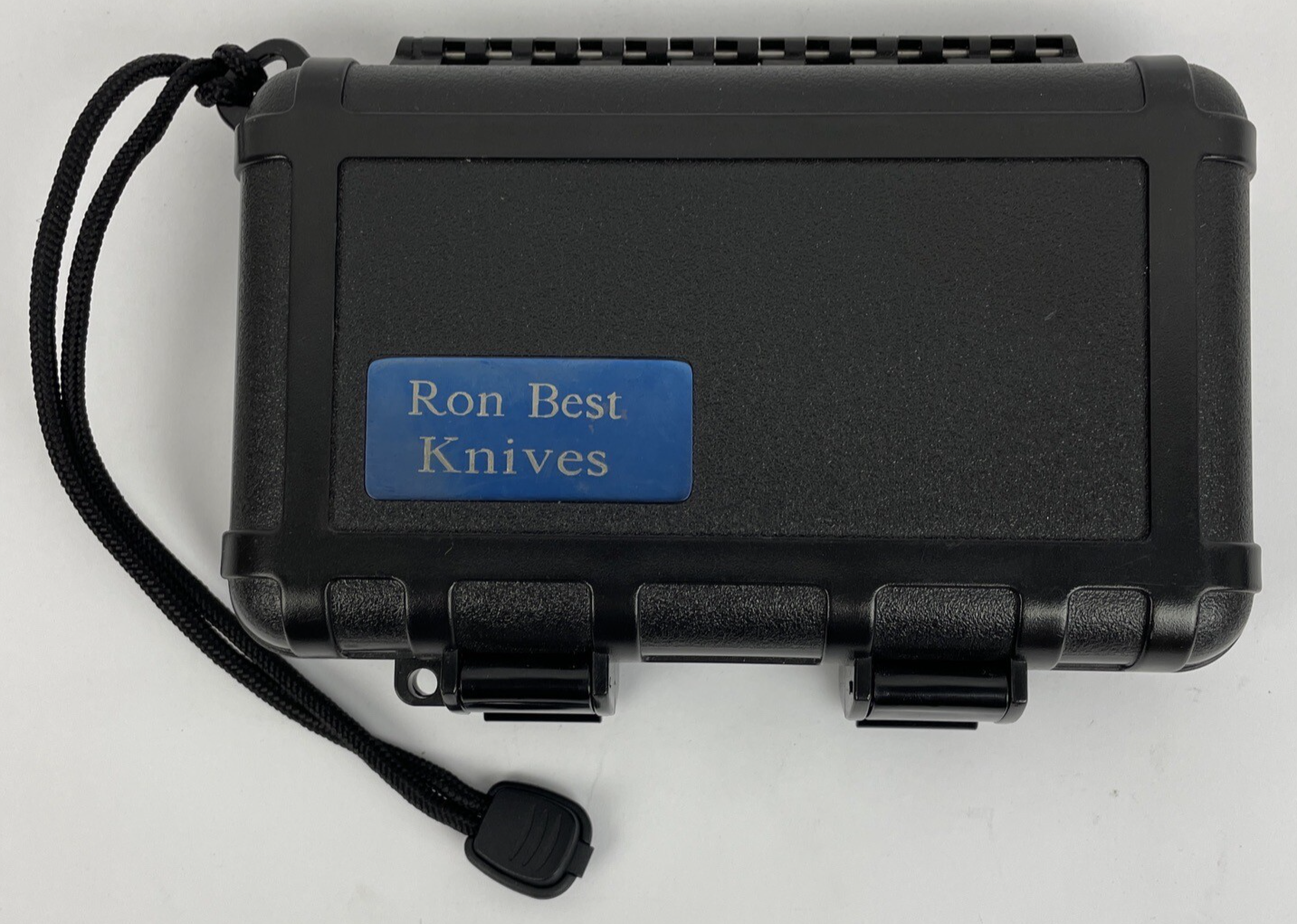 RON BEST Custom Knives Hard Knife Case Box Small Sheath. NO KNIFE