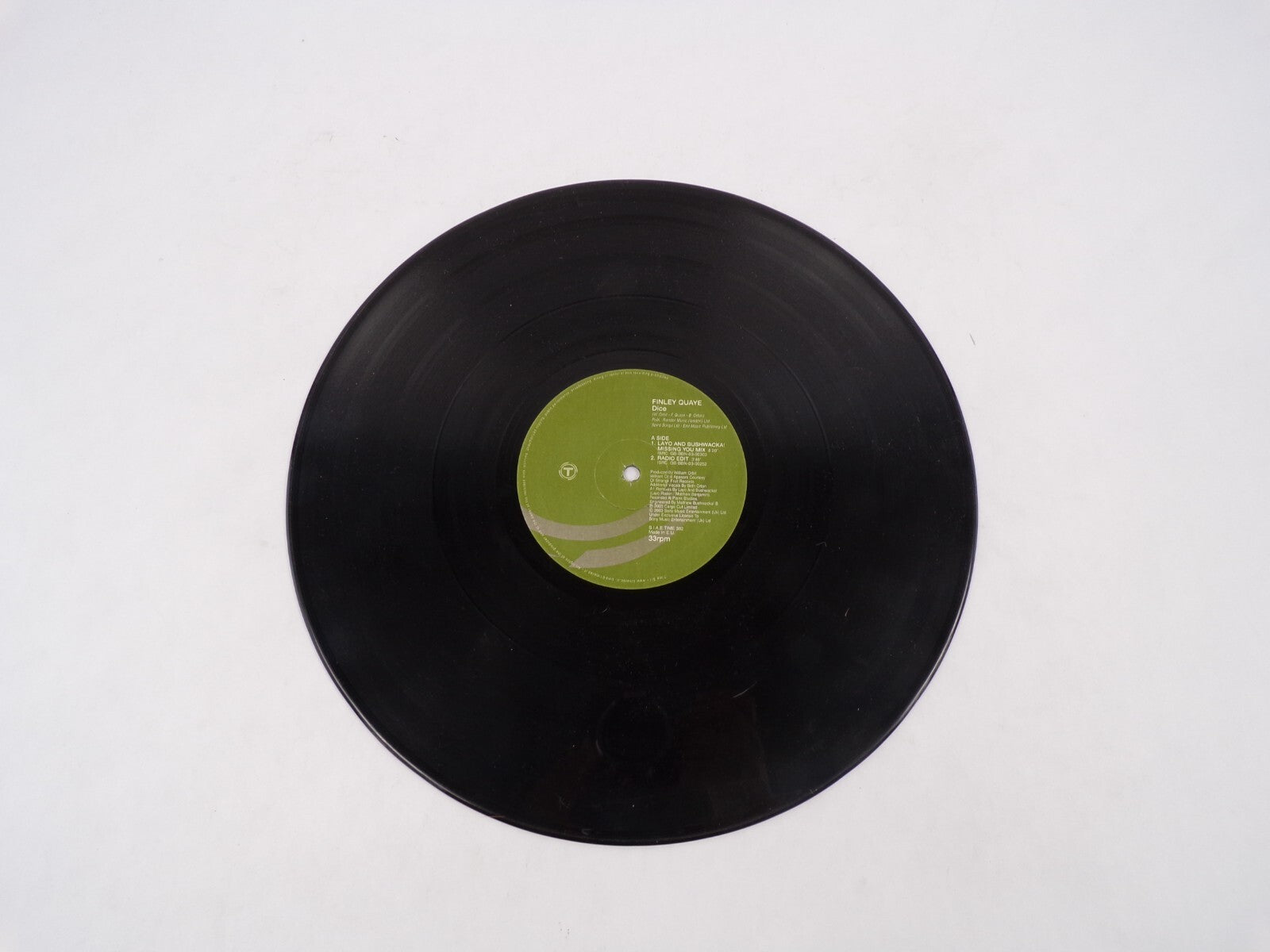 Finley Quaye Dice Layo And Bushwacka! Missing You Missing You Mix Vinyl Record