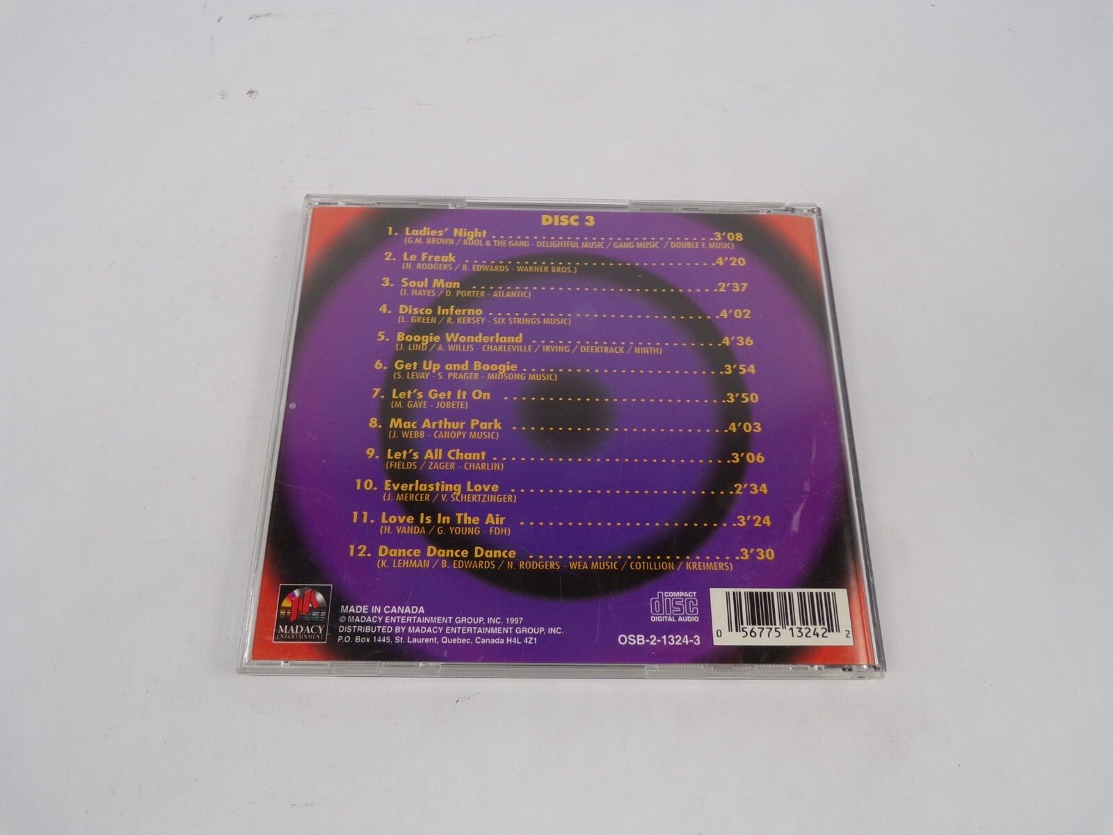 Non Stop Disco Dance Ladies Night Le Freak Soul Man Disco Inferno Boogie CD#67