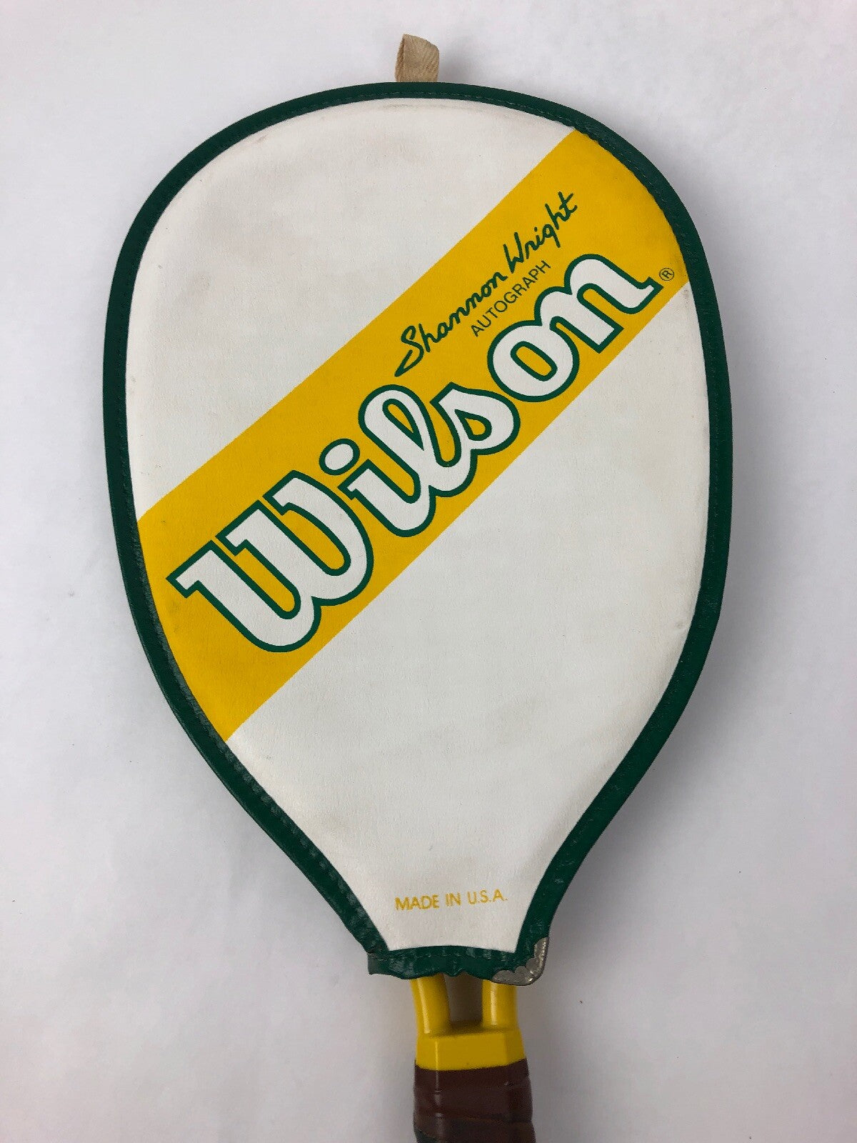 Vintage Wilson Shannon Wright Autograph Racquet and Cover 3 15/16 XS Made in USA