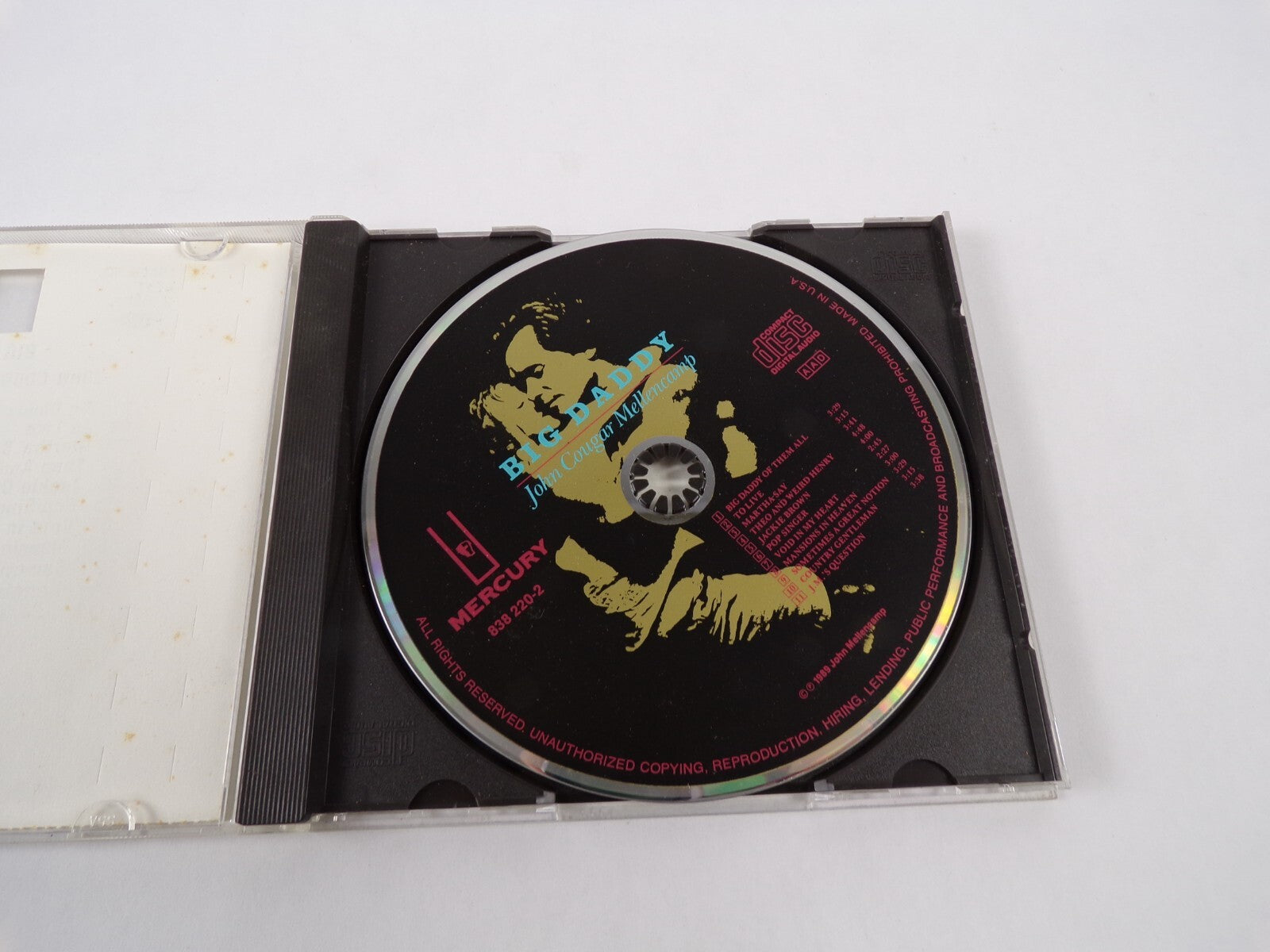 John Cougah Mellencamp Big Daddy Mercuny Big Daddy Of Them All To Live CD#59