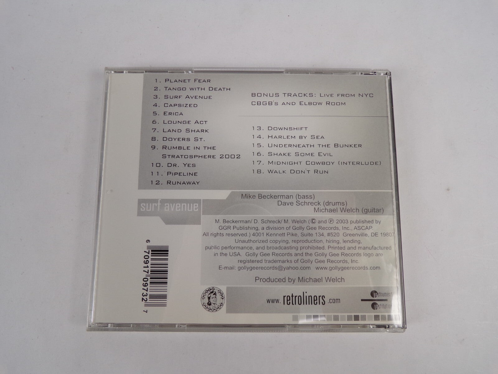 Surf Avenue Mike Beckerman Dave Schreck Michael Welch CD #12