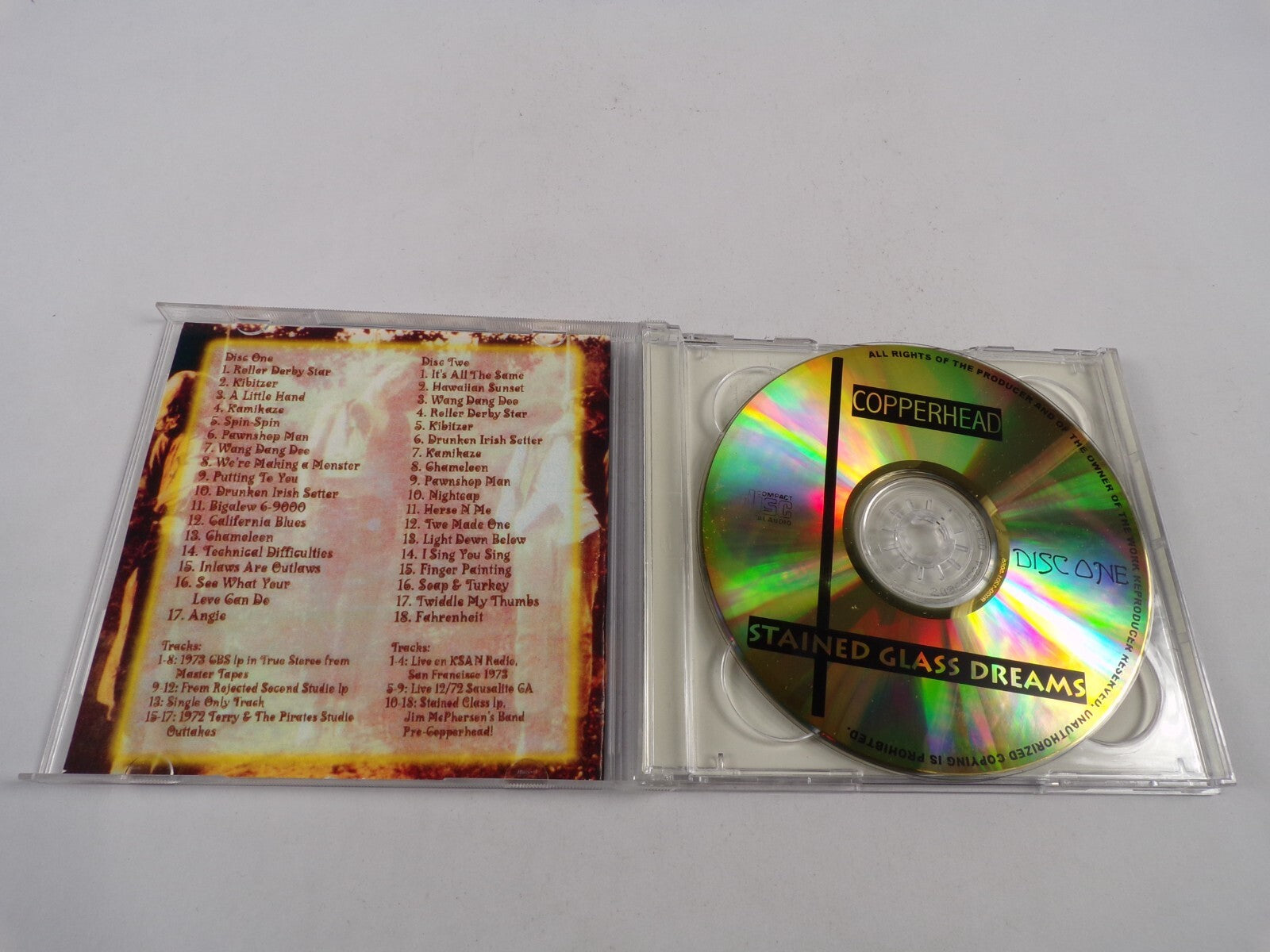 Copperrhead Stained Glass Dreams Kibitzer A Little Hand Spin-Spin Ghameleon CD#3