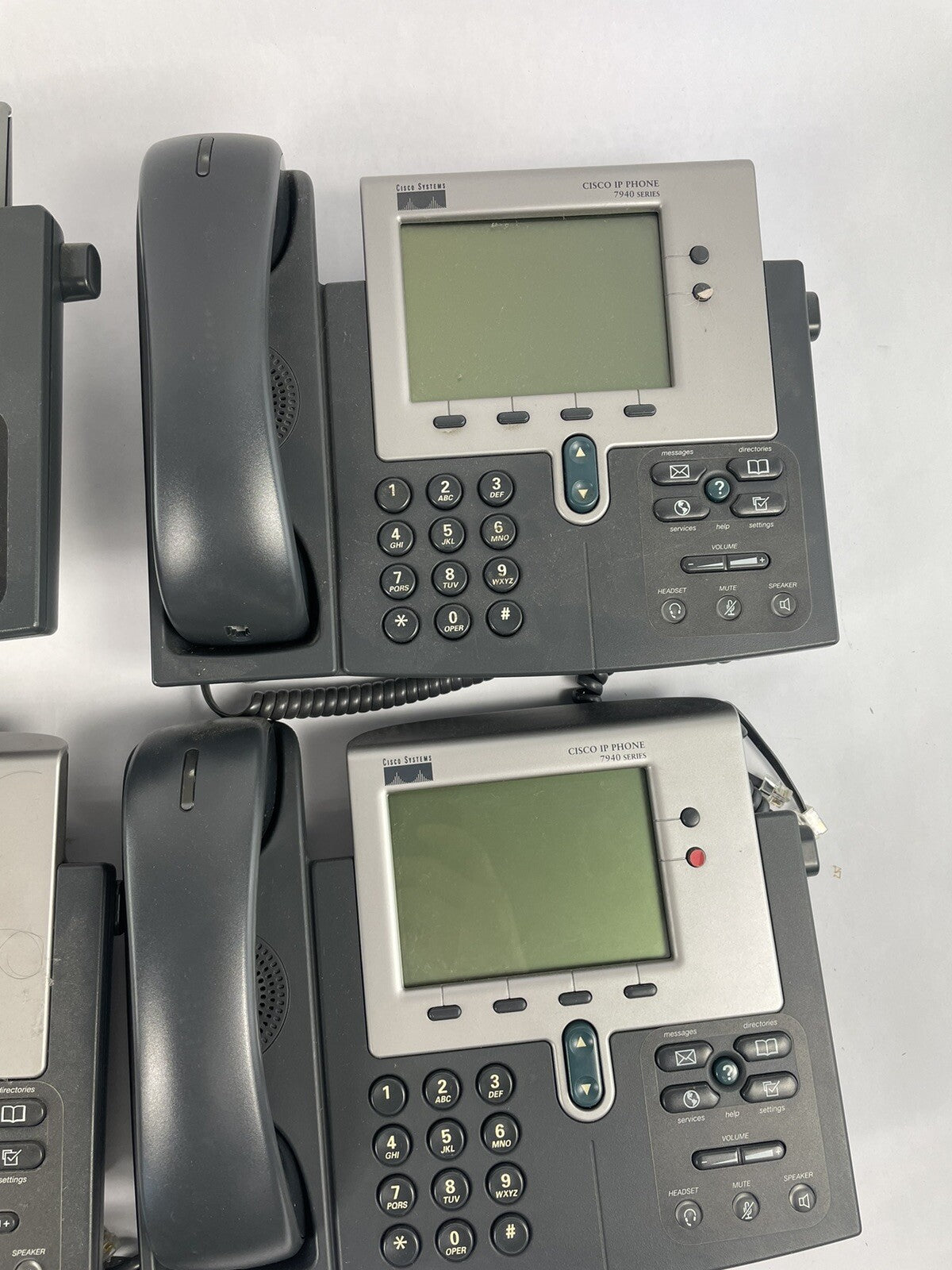 Lot of 7 : Cisco IP 7900 7940 PoE VoIP Business Office Phone Handset CP-7960G