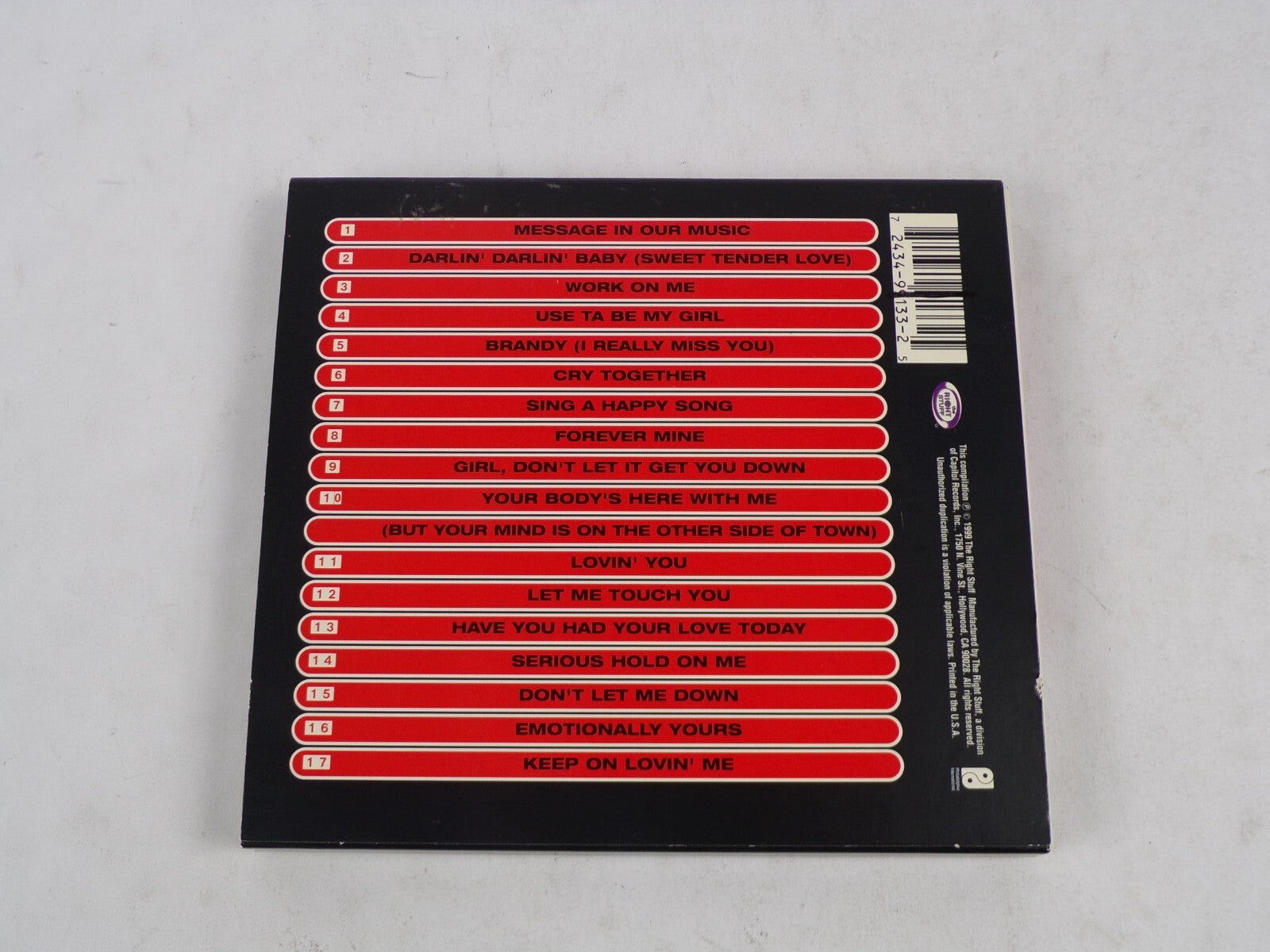 Best Of THe O'Jays Message In Your Music Work On Me Let Me Touch You CD#54