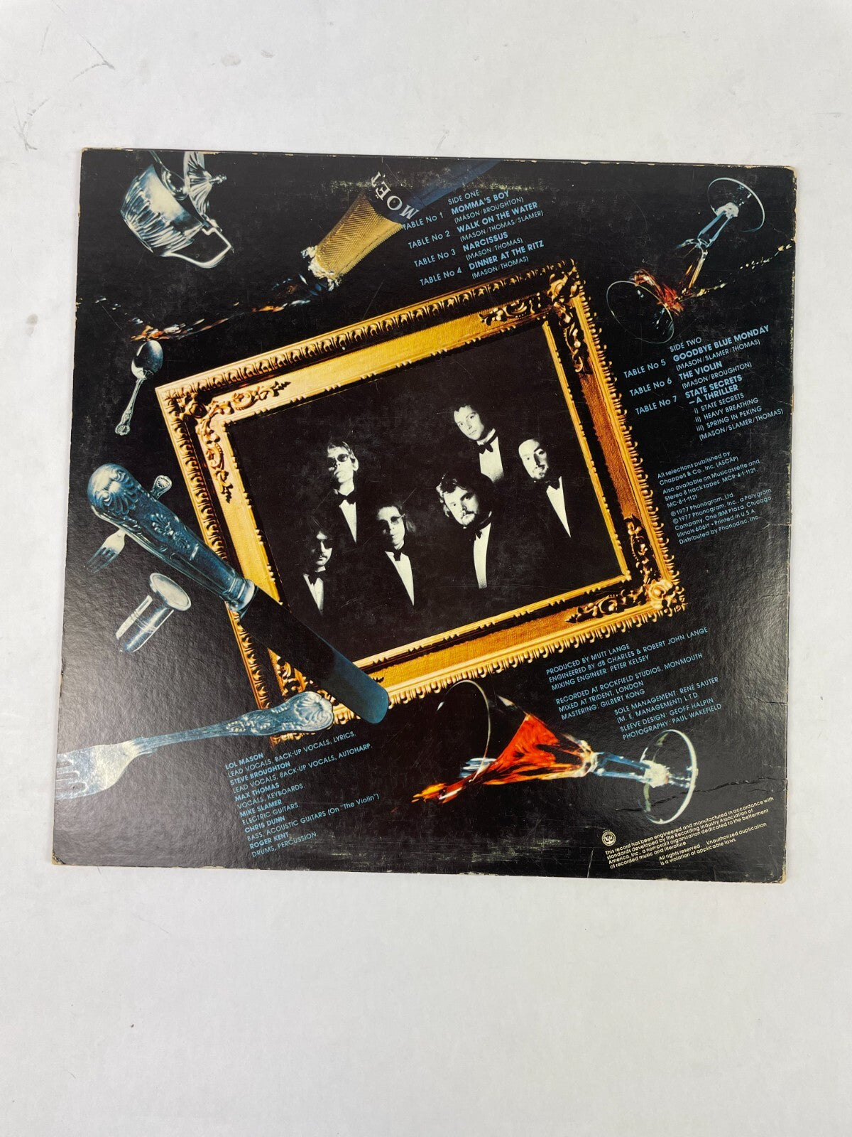 City Boy Dinner at the Ritz Momma's Boy Narcissus The Violin Vinyl Record