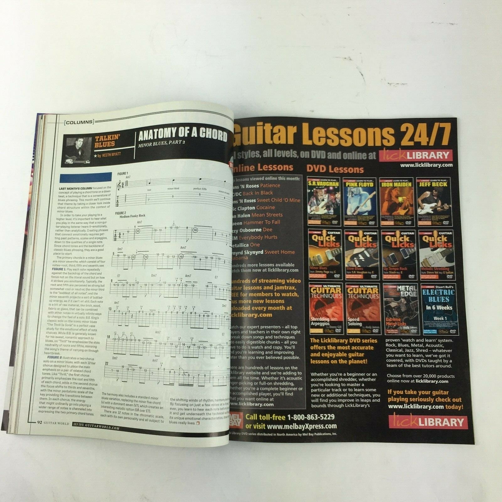 2007 Guitar World Magazine Stevie Ray Vaughan Megadeth Johnny Winter Dokken