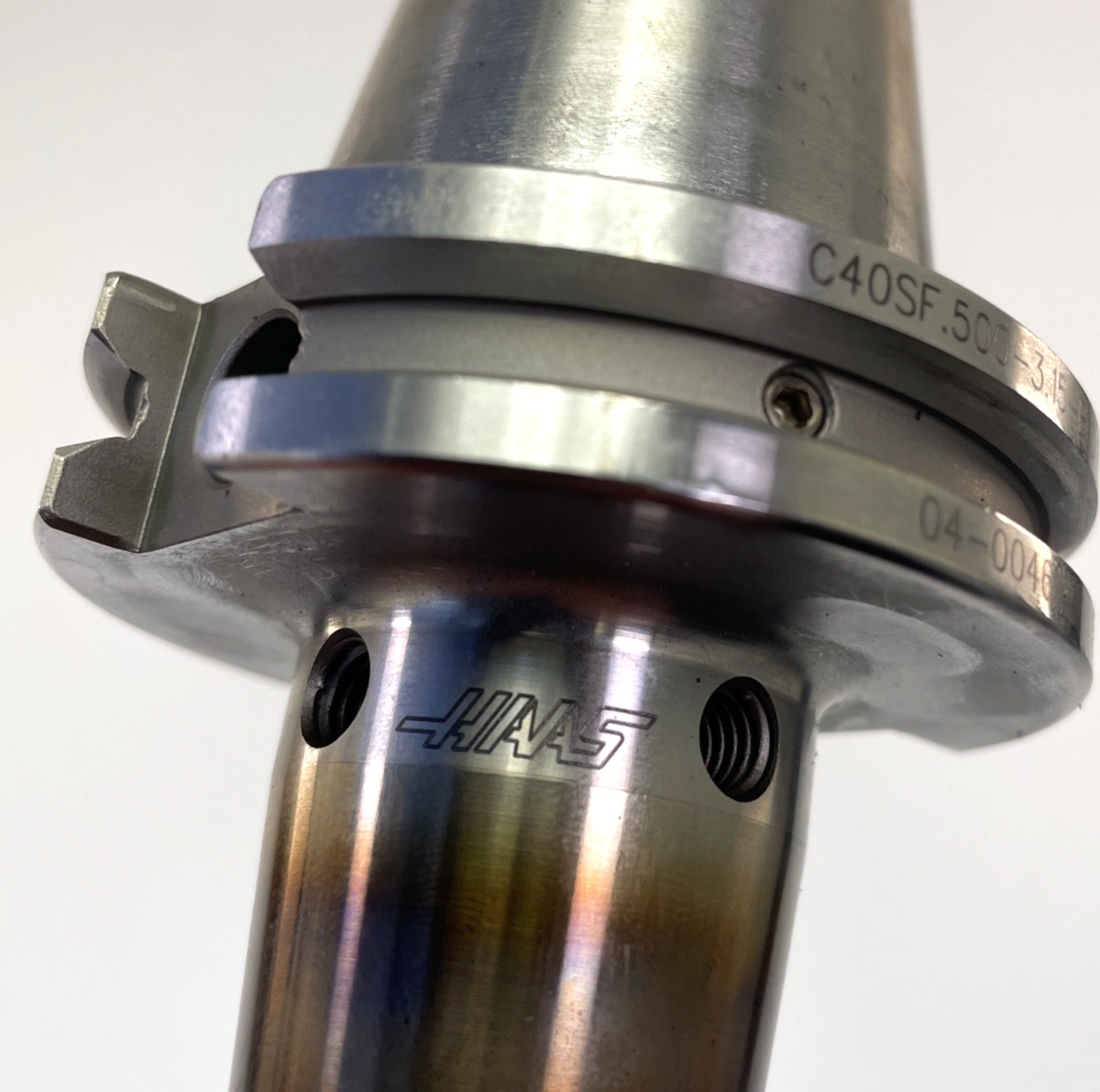 HAAS C40SF .500 x 3.15 Shrink Fit Holder 04-0046 CAT40 25K End Mill - Pull Stud