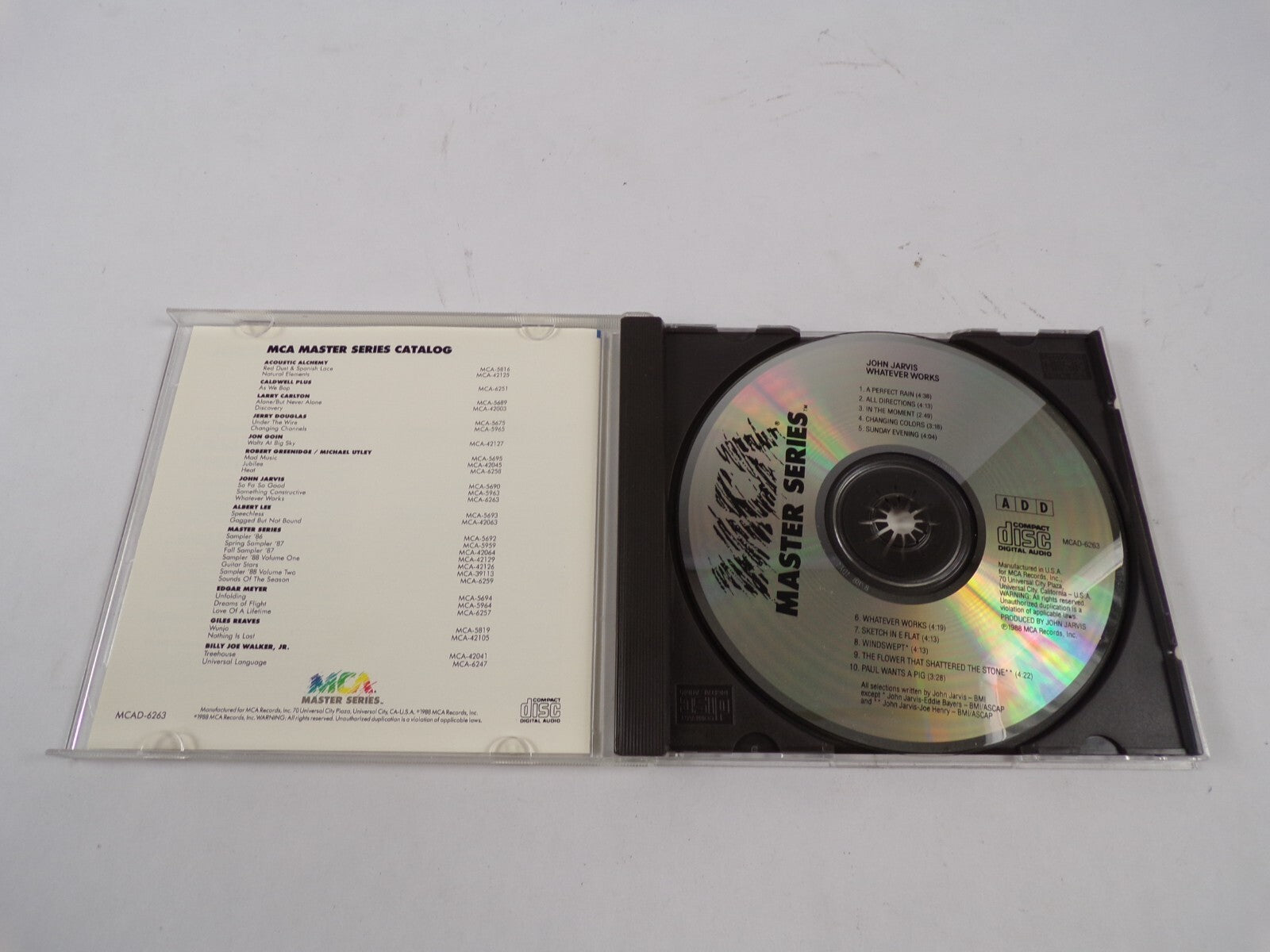 John Jarvis Whatever Works A Perfect Rain CD#61
