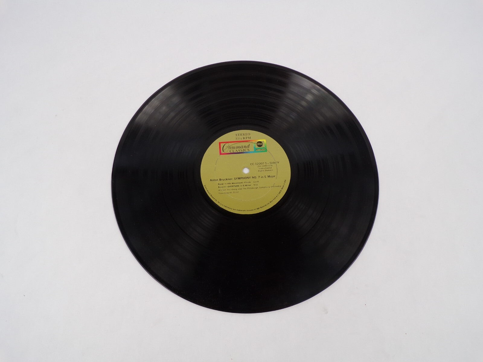 Bruckner William Steinberg The Pittsburgh Symphony Orchestra Vinyl Record