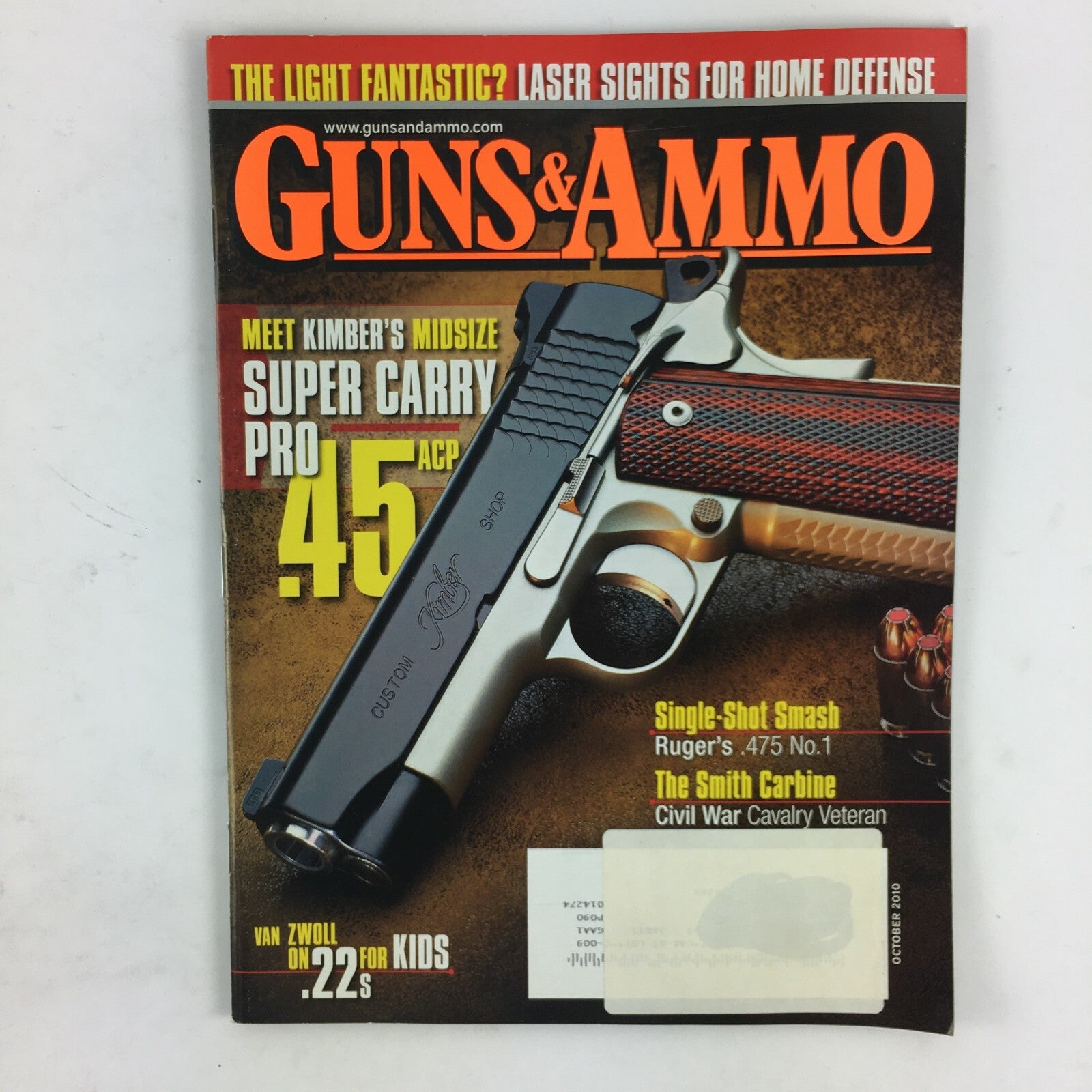October 2010 American Rifleman Magazine Meet Kimber's Midsize .45 ACP .22S .475