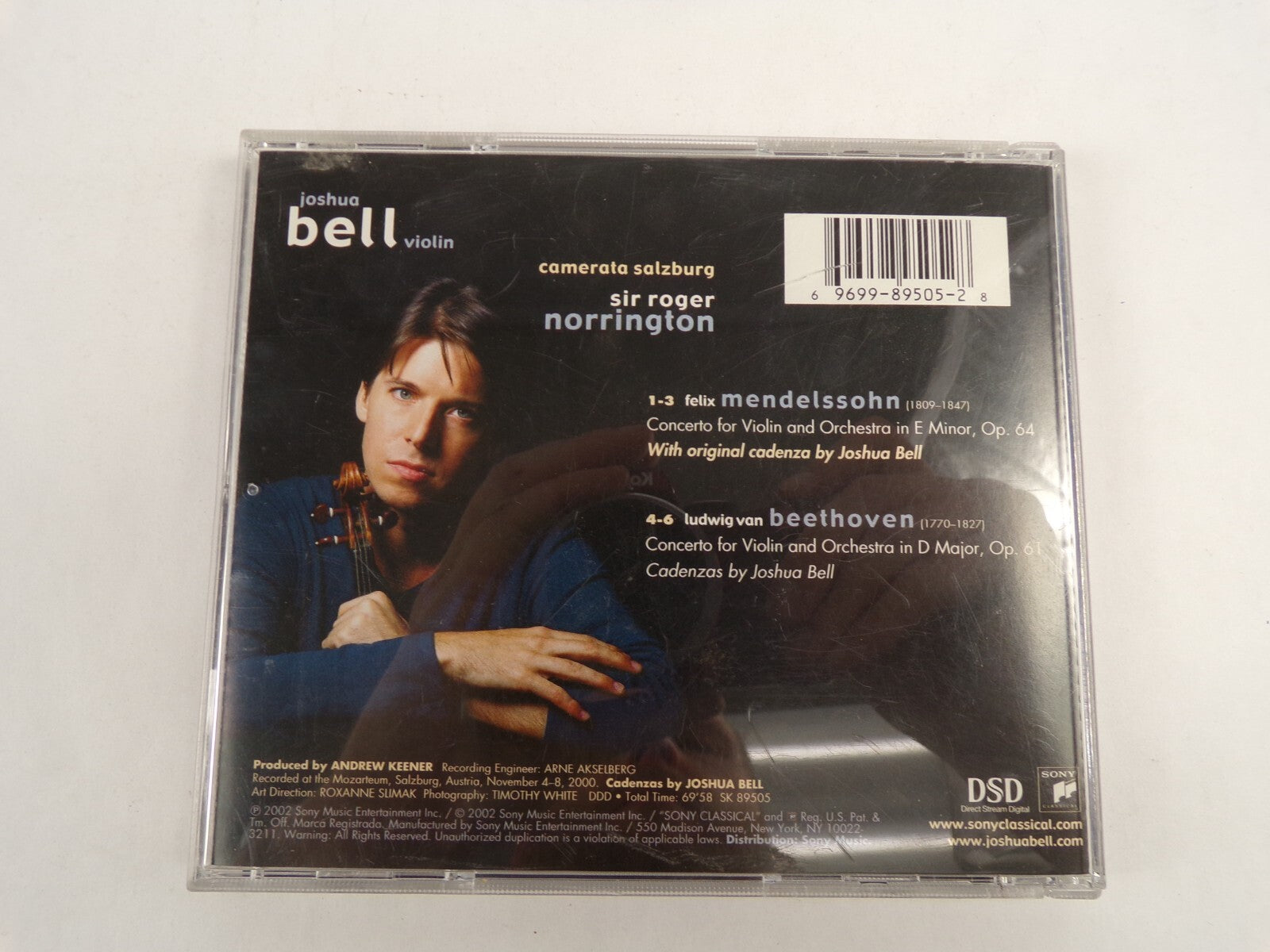 Joshua Bell Mendelssohn Beethoven Violin Concertos Sir Roger Norrington CD#51