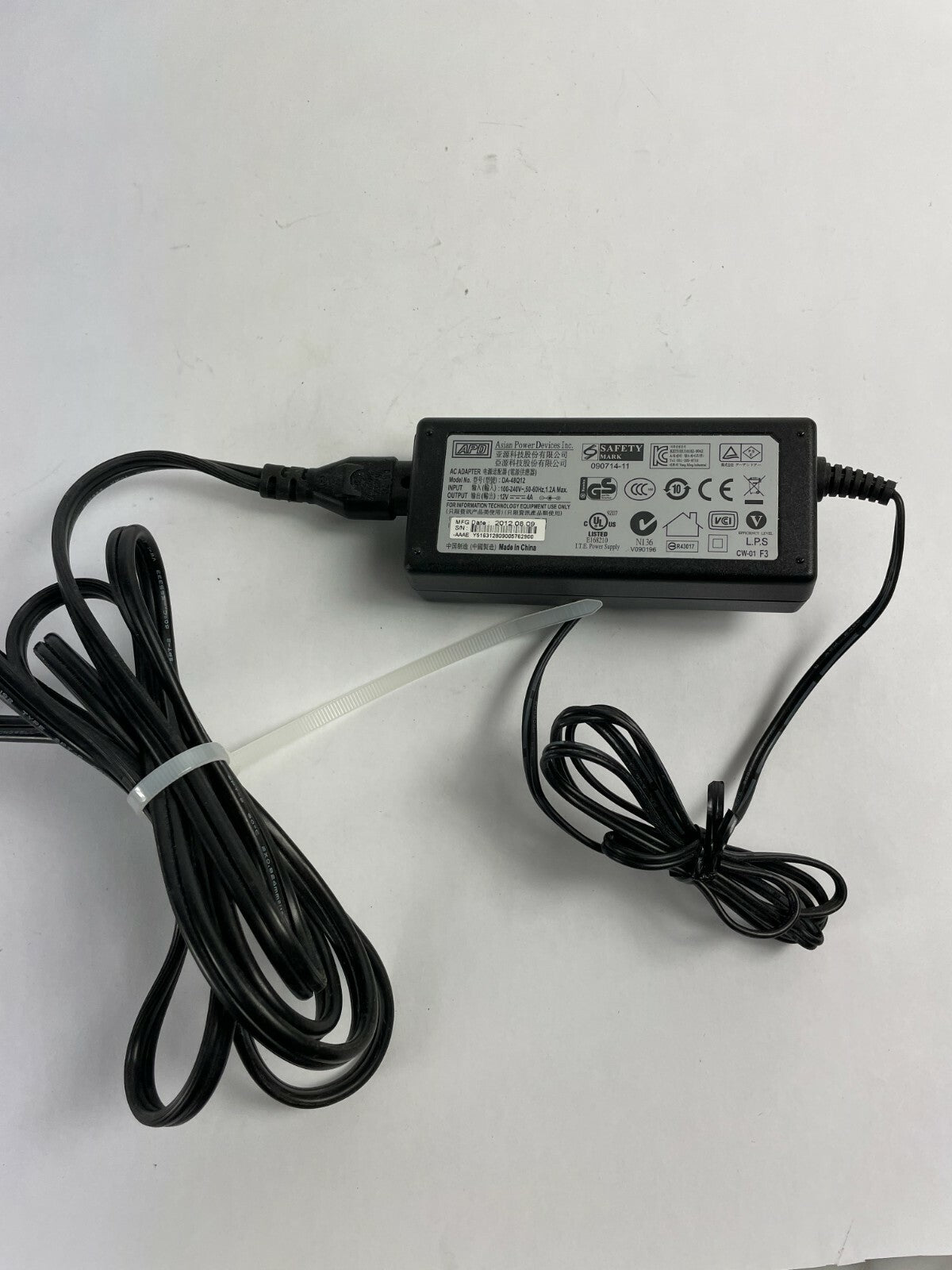Genuine APD DA-48Q12 Ac Adapter Output 12 V 4 A Power Supply Adapter A91