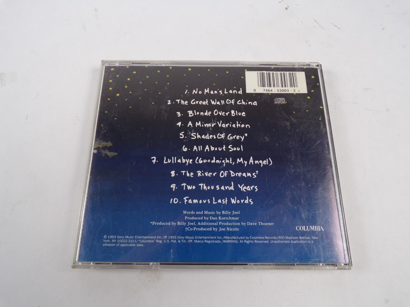 Billy Joel River Of Dreams Shades Of Grey All About Soul Two Thousand YearsCD#48