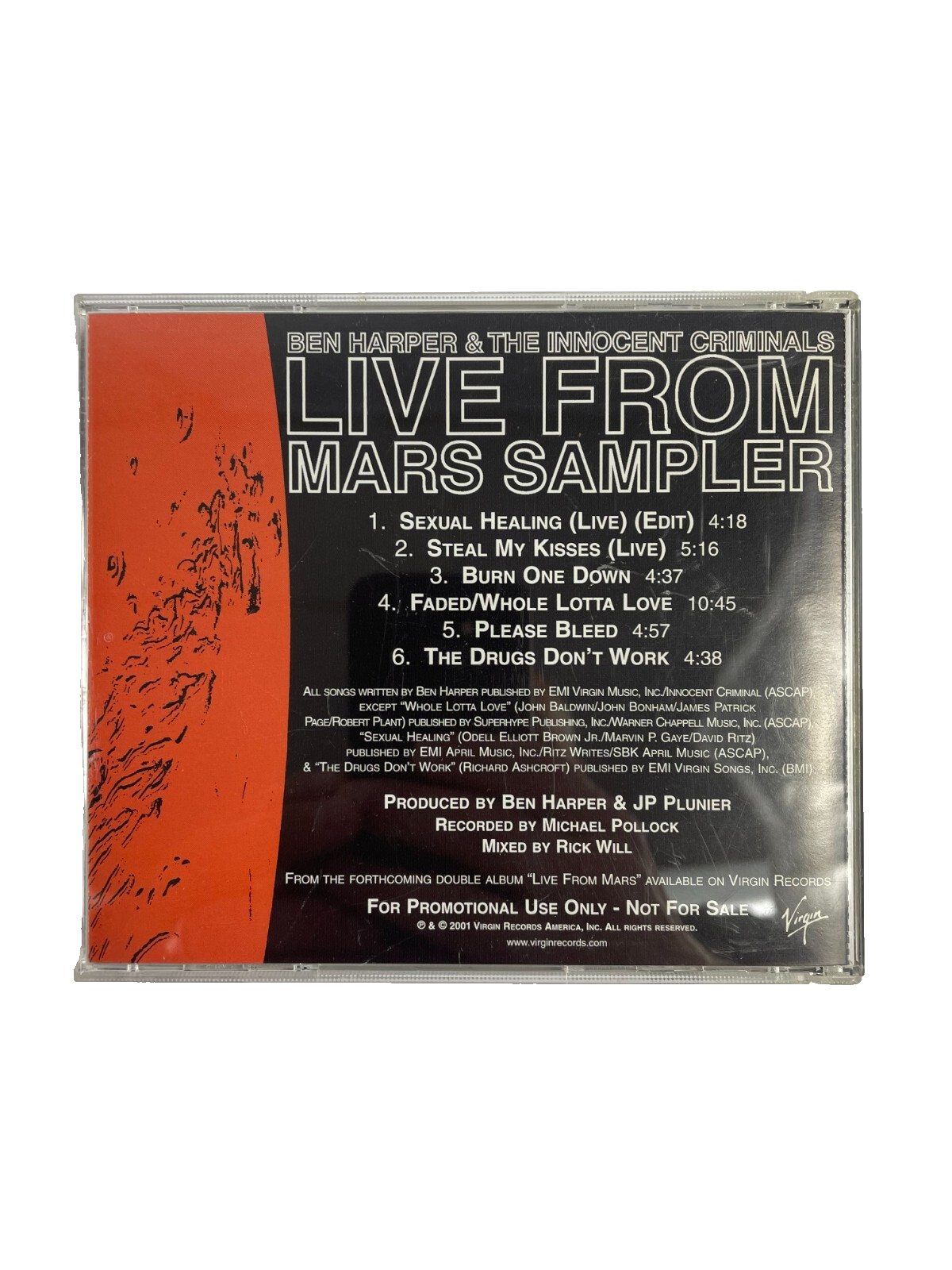 Live From Mars Sampler Ben Harper & The Innocent Criminals Sexual Healing CD#6