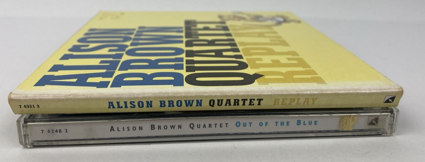 Lot of 2 x Alison Brown Quartet Audio CD - REPLAY 2002 - Out of the Blue 1998 BC