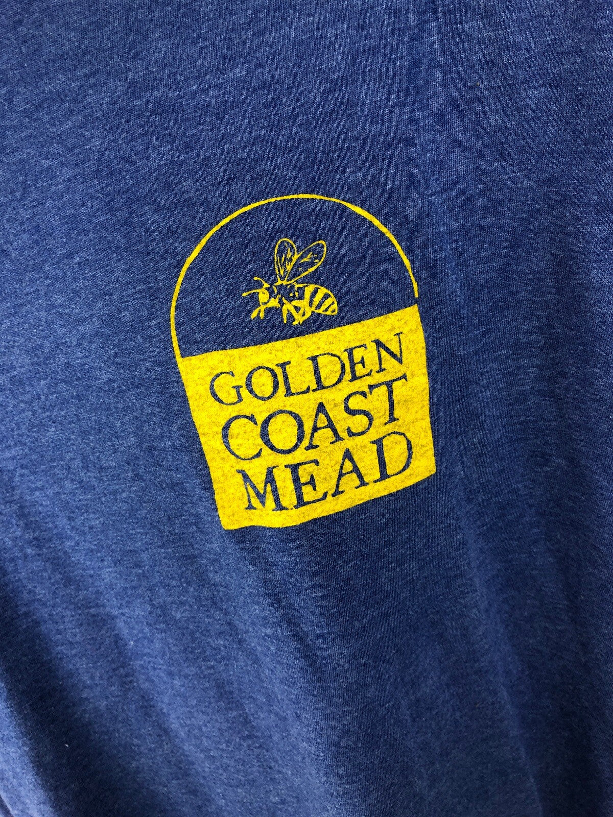 Golden Coast Mead T Shirt Sz XL Blue Gandalf Drank Mead Sustainable Fabric