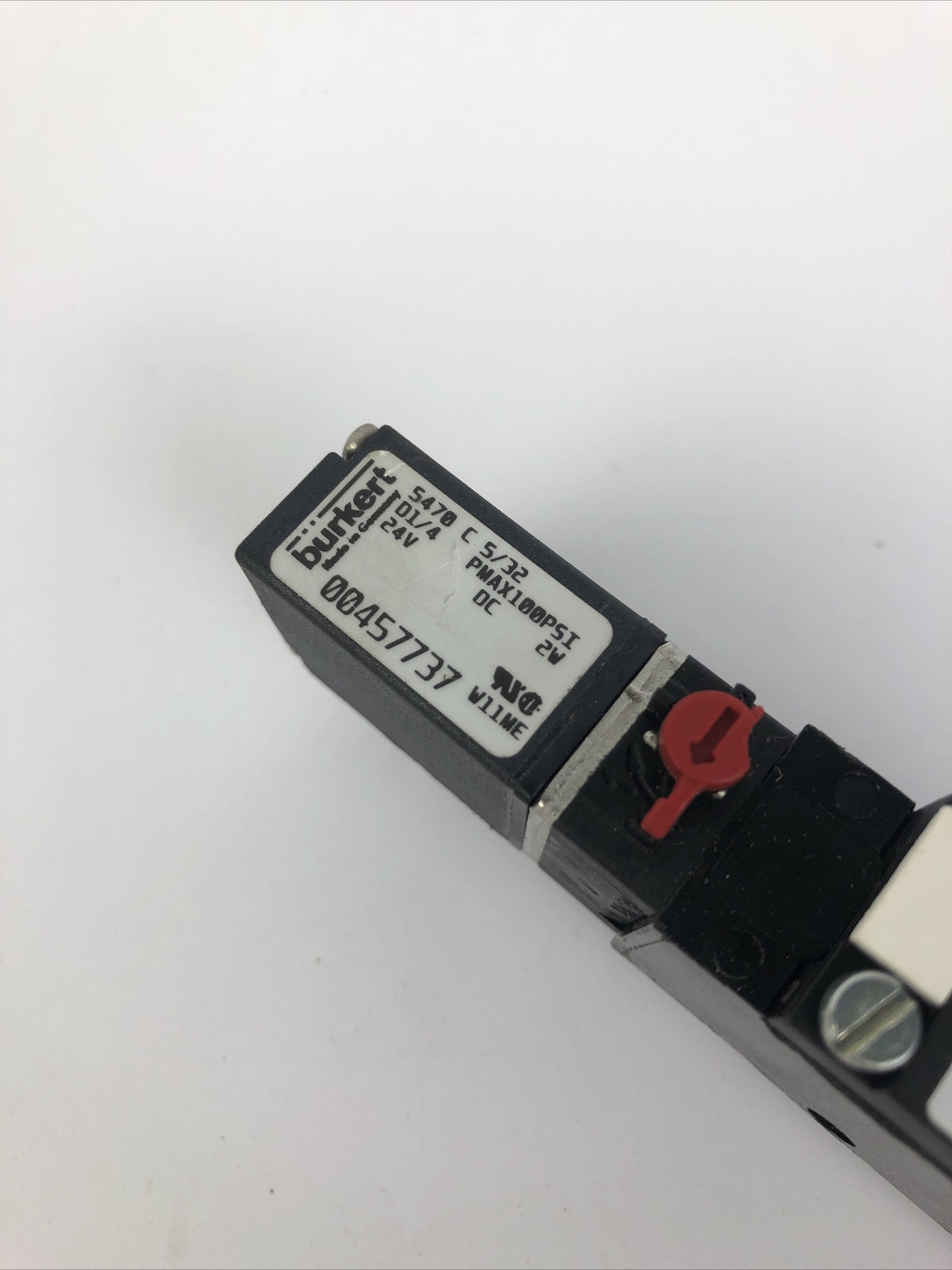 BÜRKERT TYPE 5470 SOLENOID VALVE FOR PNEUMATICS 24V PMAX100PSI - LOOK