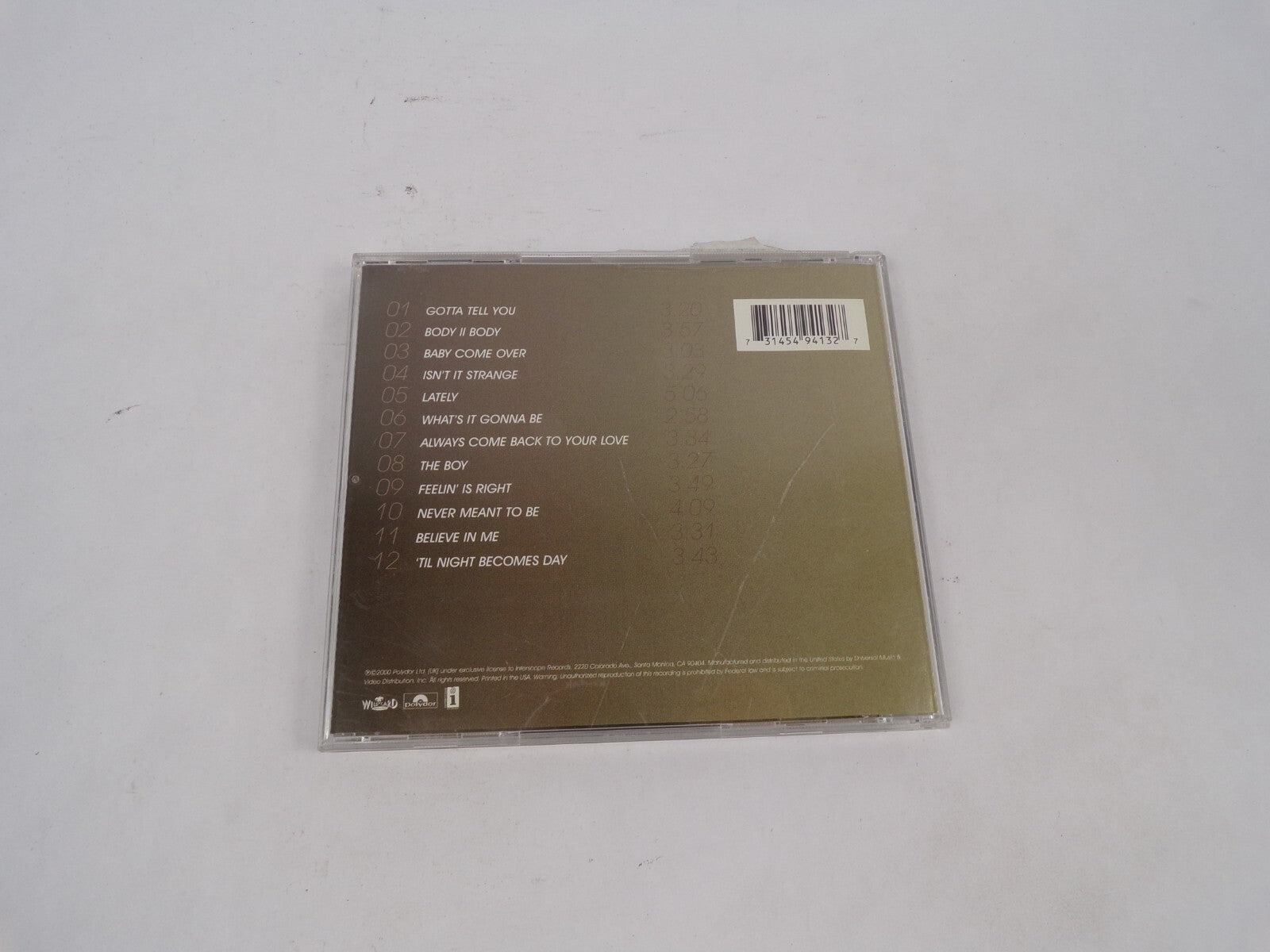 Samantha Mumba Gotta Tell You Body II Body Baby Come Over Isn't It Strange CD#68