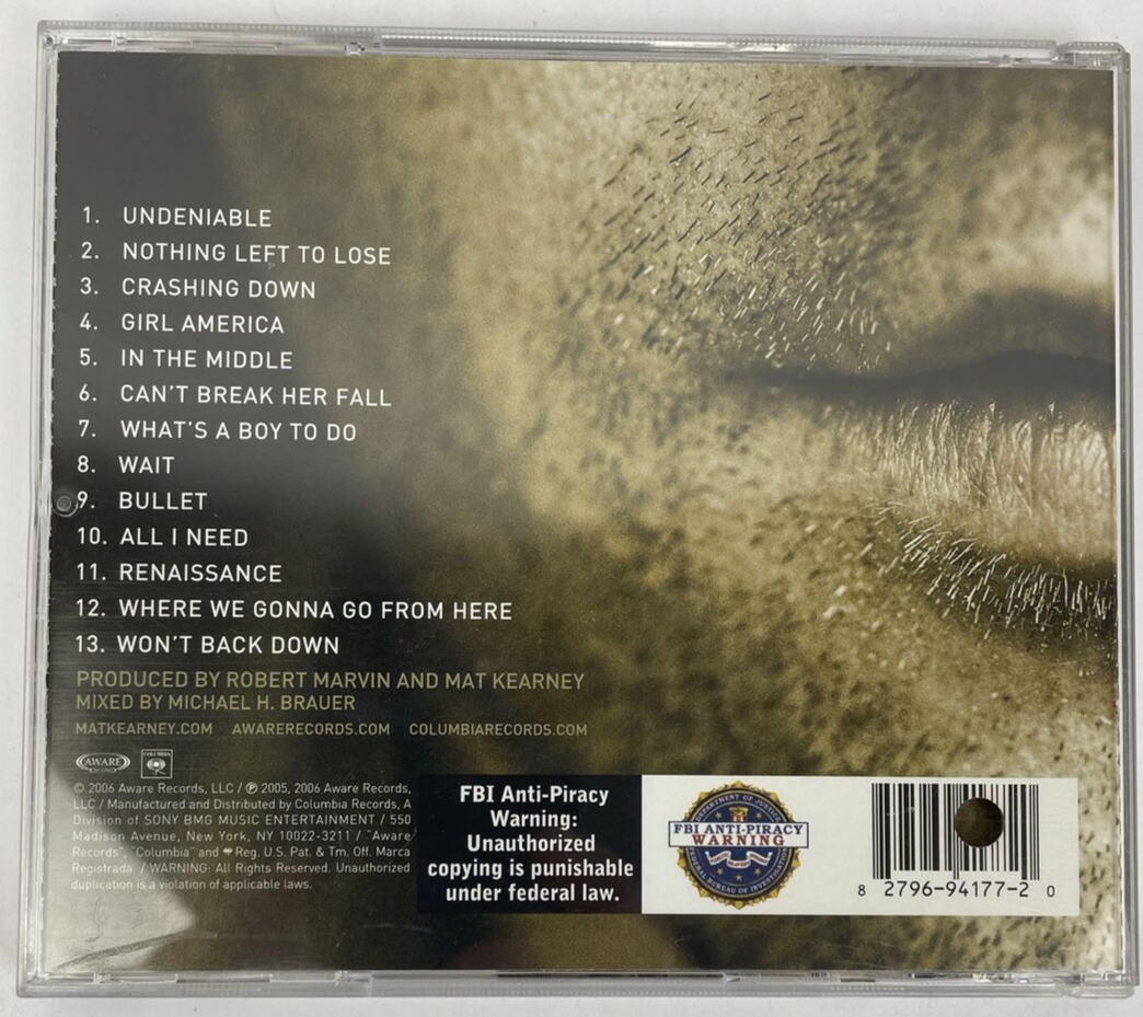 MAT KEARNEY Digital Audio CD " Nothing Left To Lose Music " 2006 Aware Records