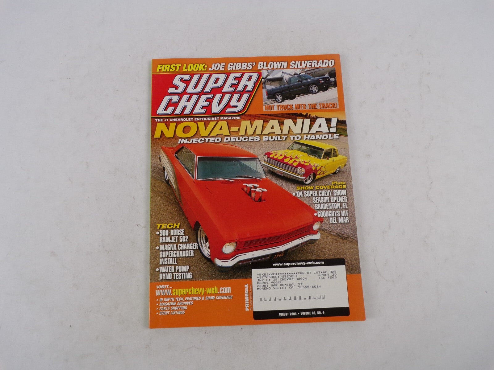 August 2004 Super Chevy Nova-Mania! Injected Deuces Built To Handle Firt Look: