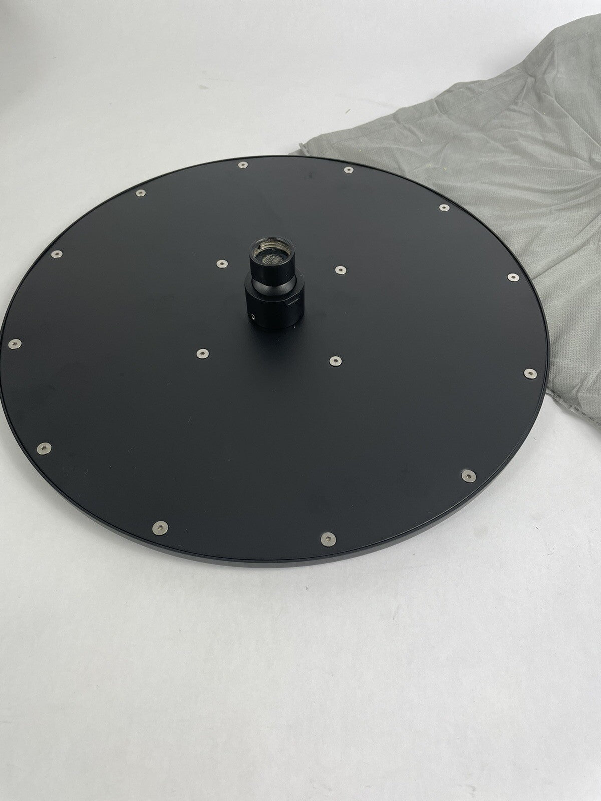 Baril TET-1210-01 Round 12" Anti-Limestone rain Shower Head Black Matte