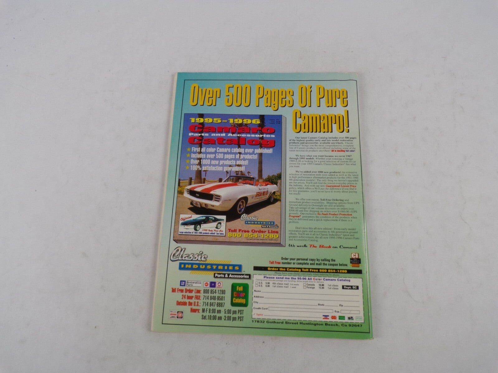 November 1995 Super Chevy Cloned Classics! Stunning Factory Musclecar Replicas
