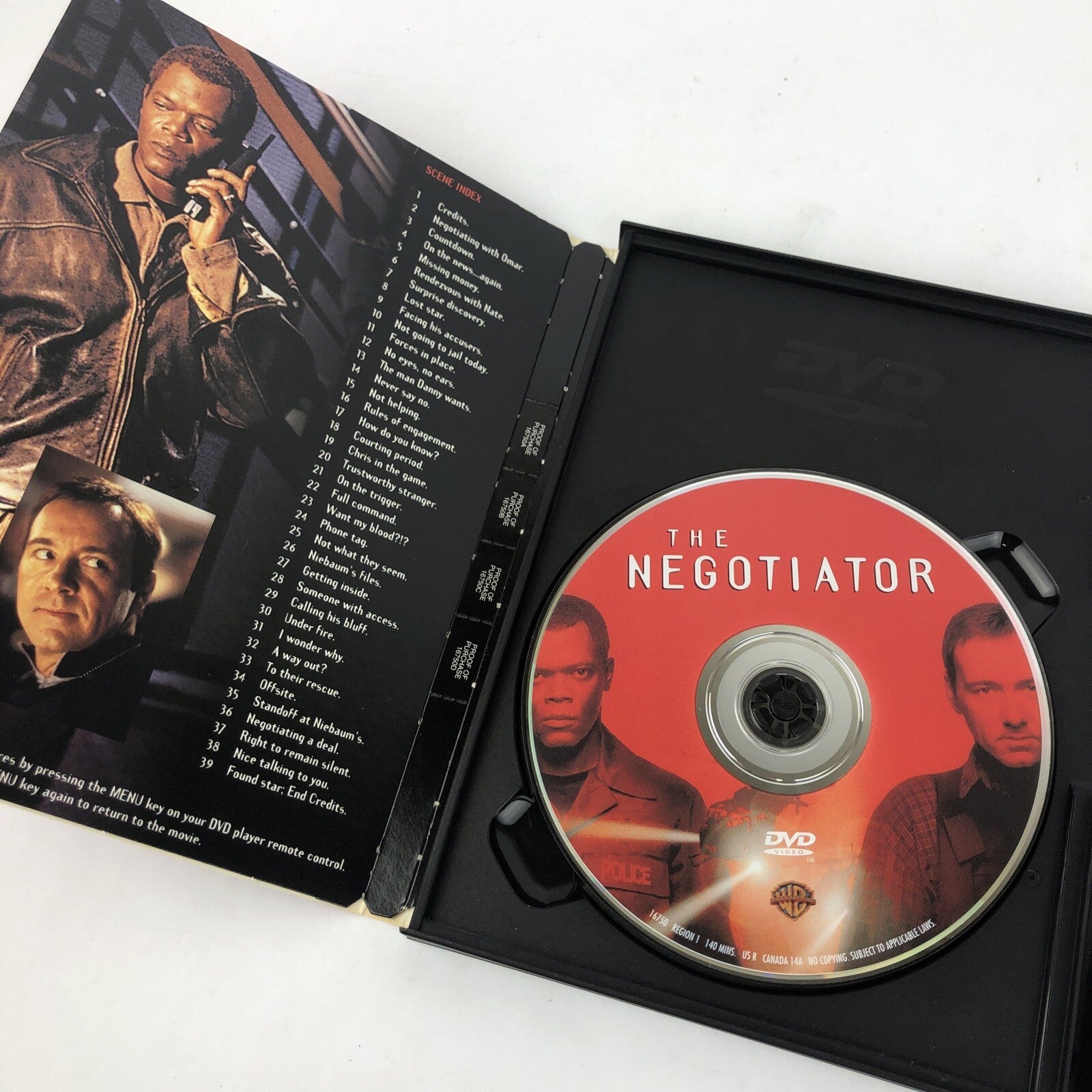 The Negotiator DVD 1998 Crime Thriller Movie Classic Region in Snapper Case MINT