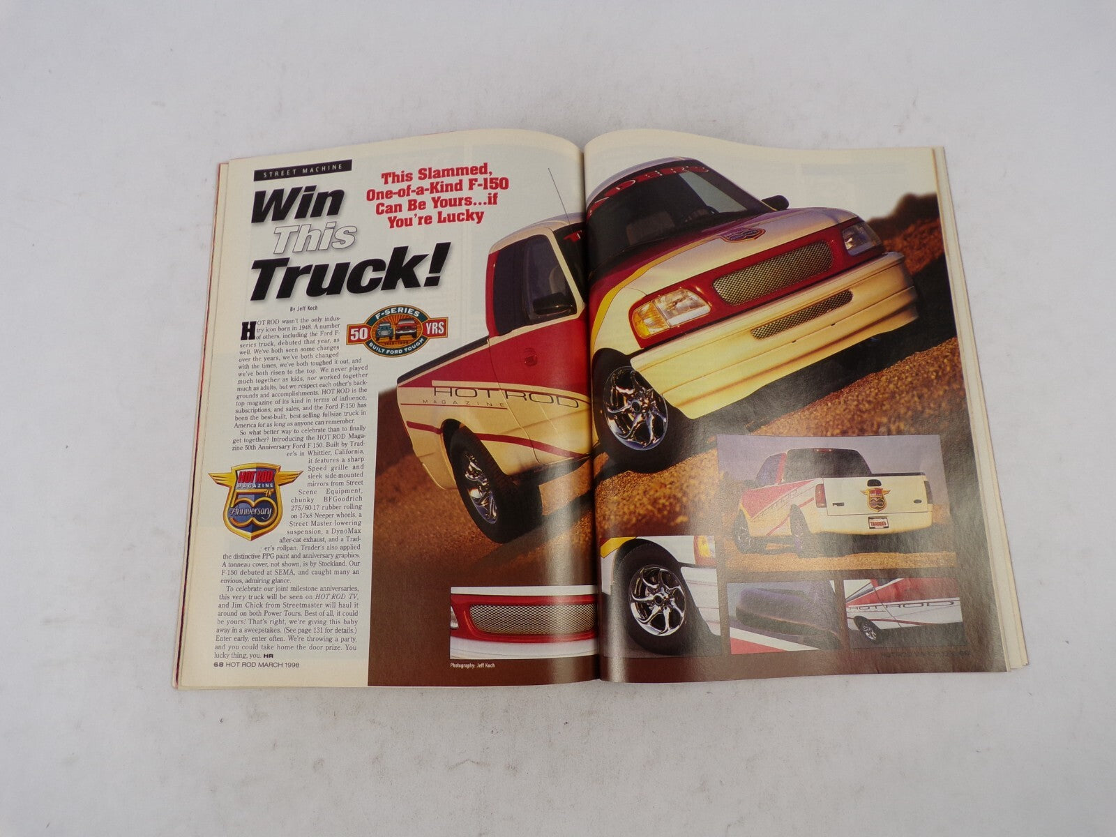 March 1998 Hot Rod 3-In-1 Special Issue! Buildups Mustang,GTO,Mopar Car Art For