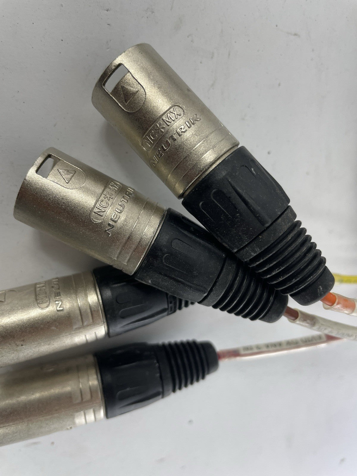 Belden 4 Channel Male 1/4" Phone to 3-Pin Neutrik XLR MALE Snake Cable 9'