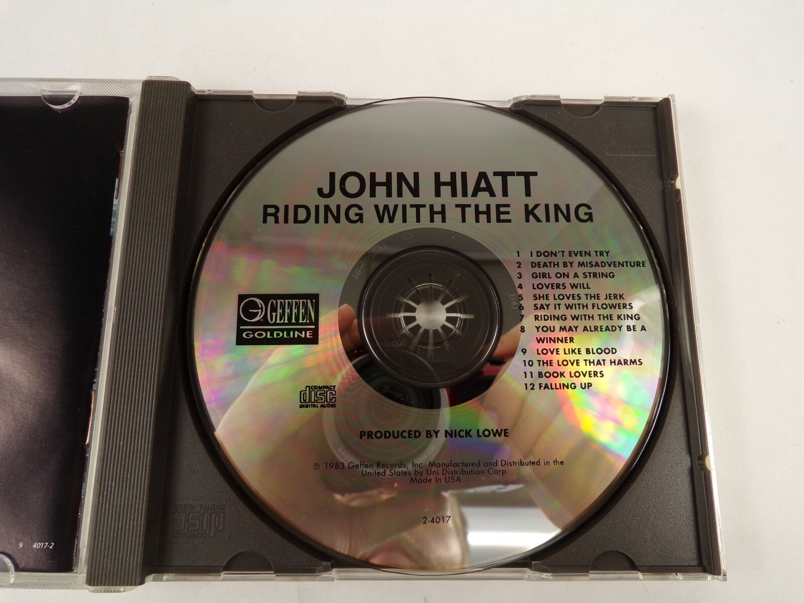Riding With The King John Hiatt I Don't Even Try Lovers Will Falling Up CD#46