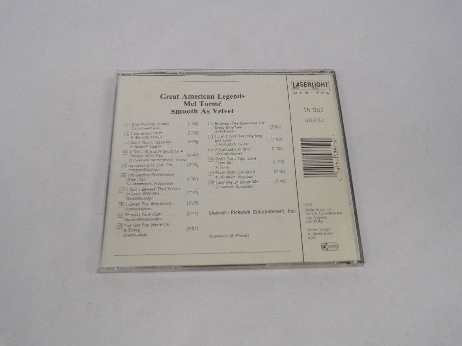Mel Torme Smooth As Velvet One Morning In May Dont Worry About Me Prelude CD#63