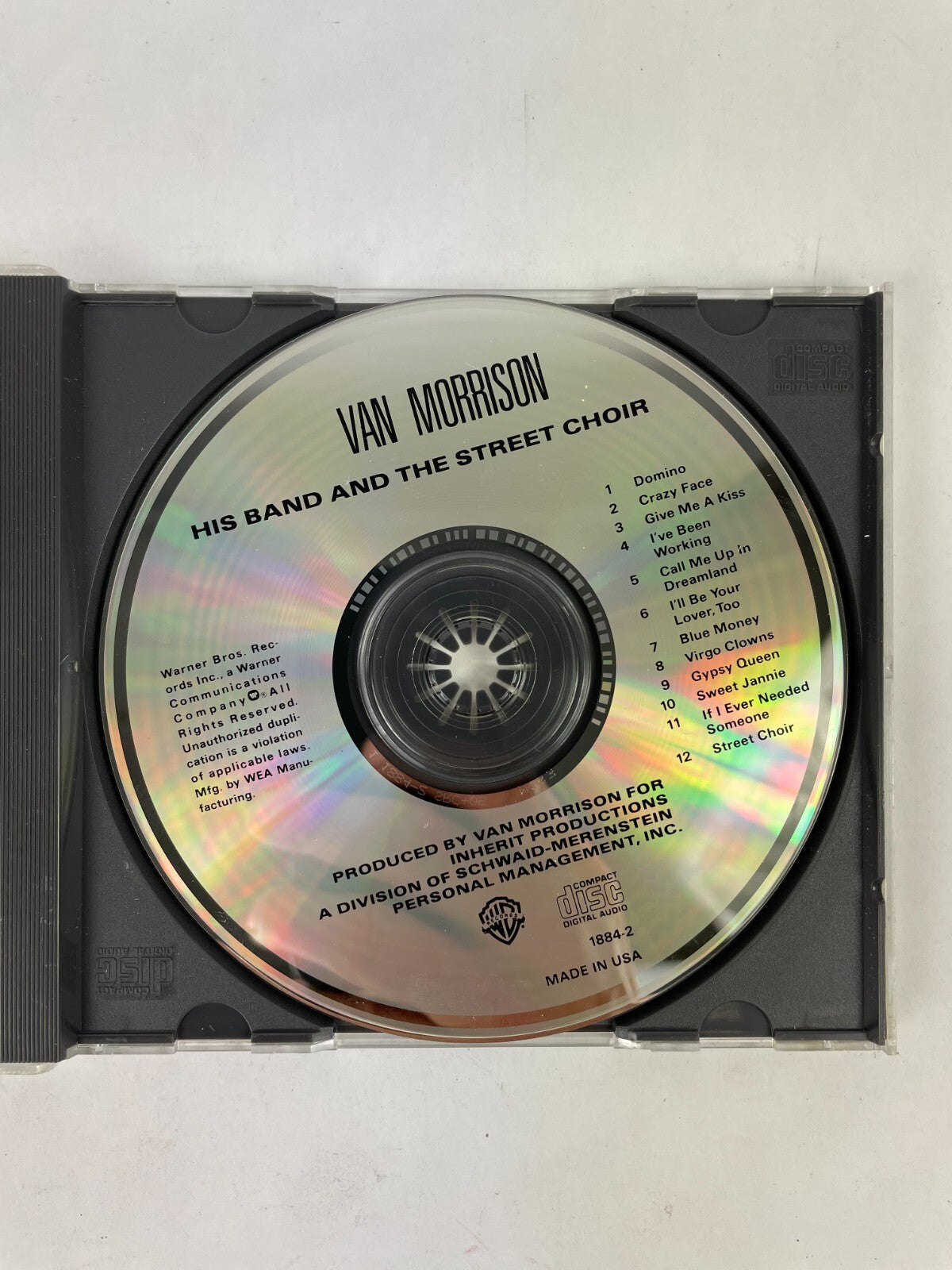 Van Morrison His Band And The Street Choir CD #4