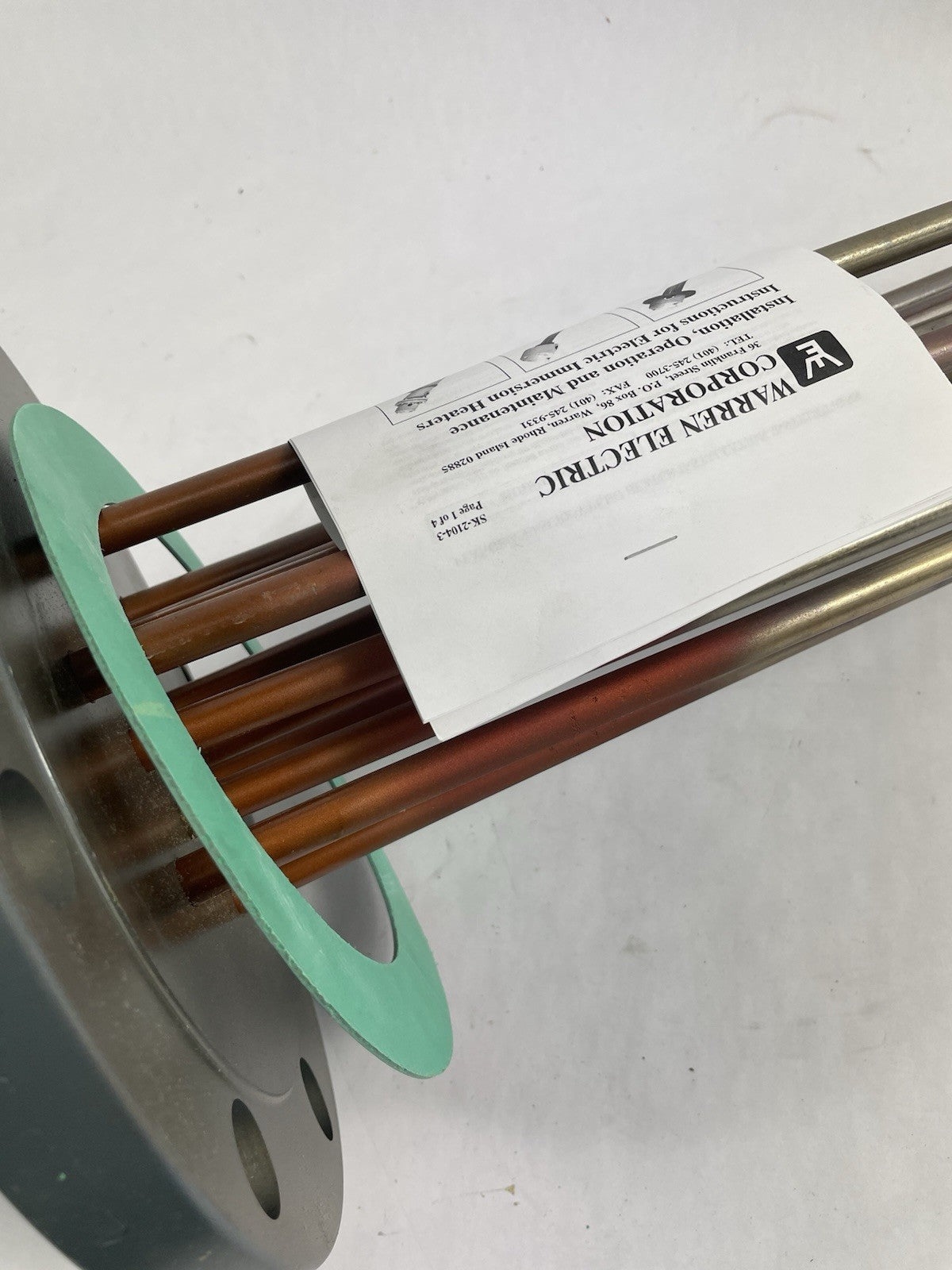 Warren Electric Corp 24KW Immersion Heater 480V 3 Phase