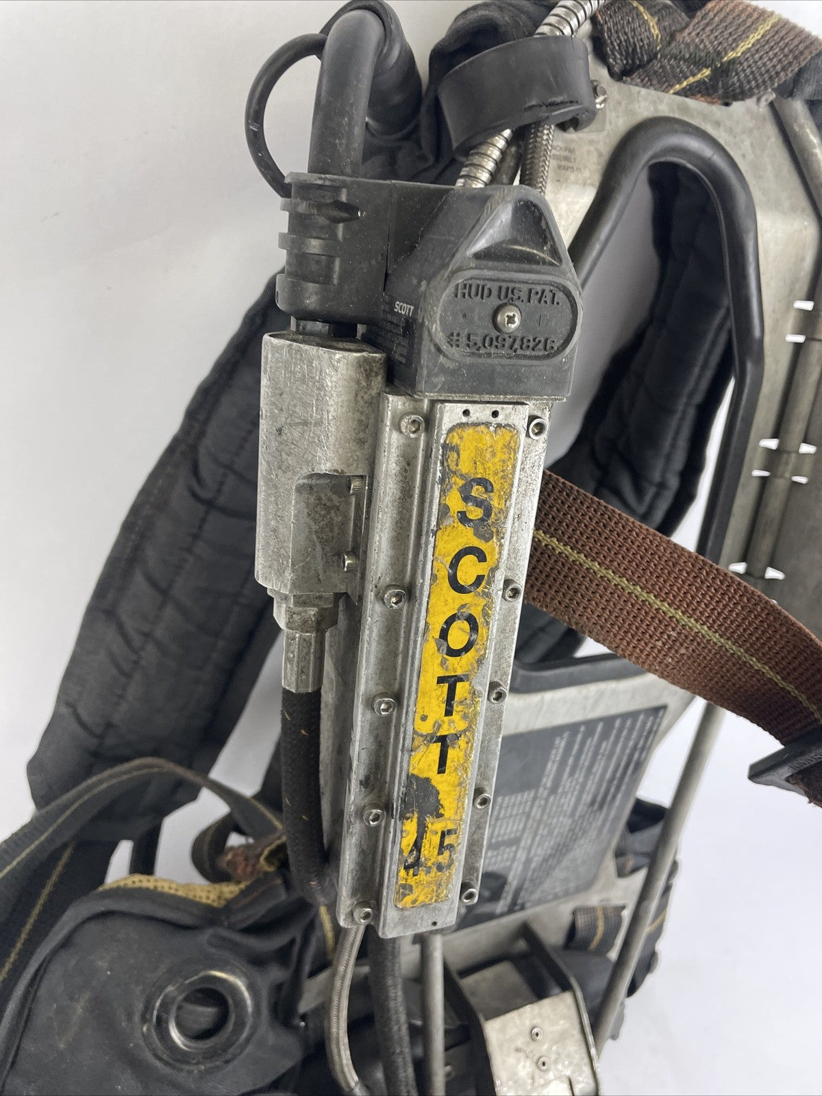 SCOTT SAFETY 4.5 4500 SCBA Air Pack Harness EZ-Flow Air Pak Plus with Sensor b