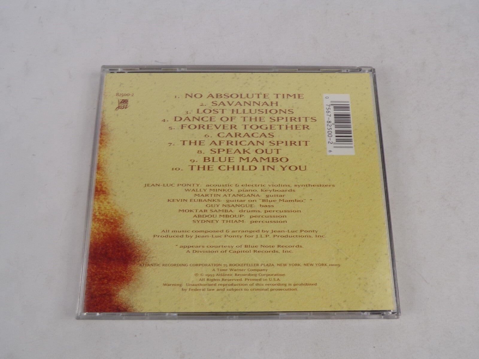 Jean Luc Ponty No Absolute Time No Absolute Time Savannah Lost Illusions CD#54