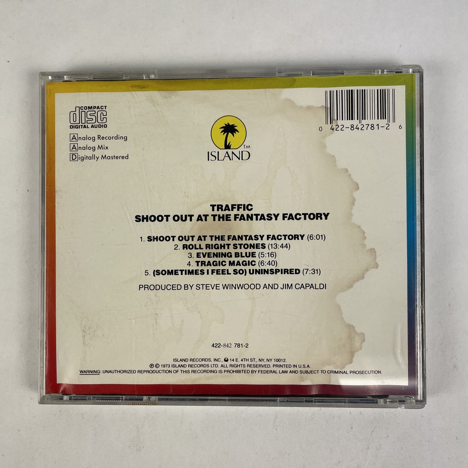 Traffic - Shoutout At The Fantasy Factory CD (2003) #29