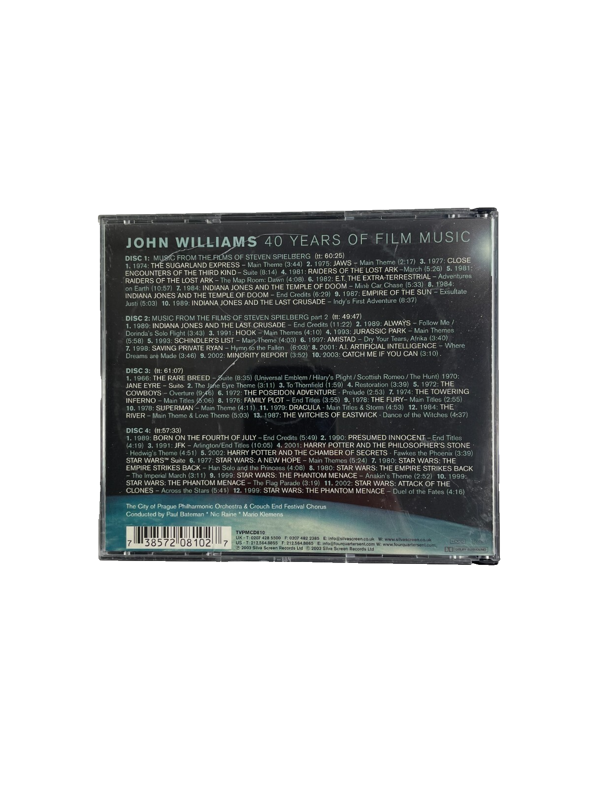 The City Of Prague Philharmonic & Crouch End Festival Chorus John Williams CD#6