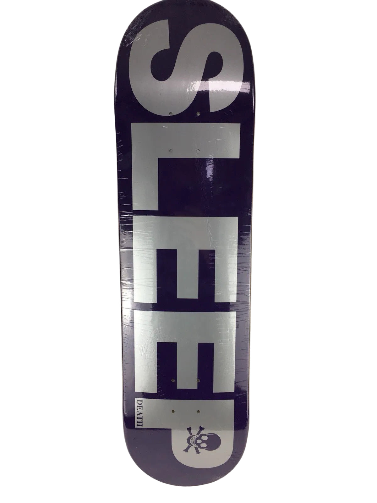 Death Skateboards Sleep 8-inch skateboard deck with grip tape and free shipping.
