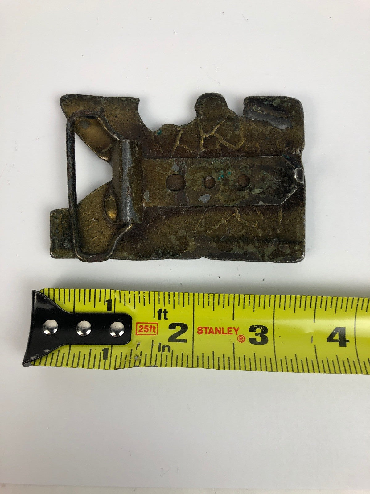 RARE VINTAGE 1970s **KAWASAKI** MOTORCYCLES BRASS BELT BUCKLE - FSTSHP
